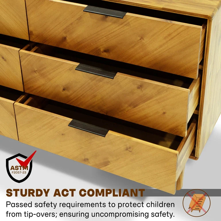 Megsu Veyron 6 Drawers Dresser - Image 15