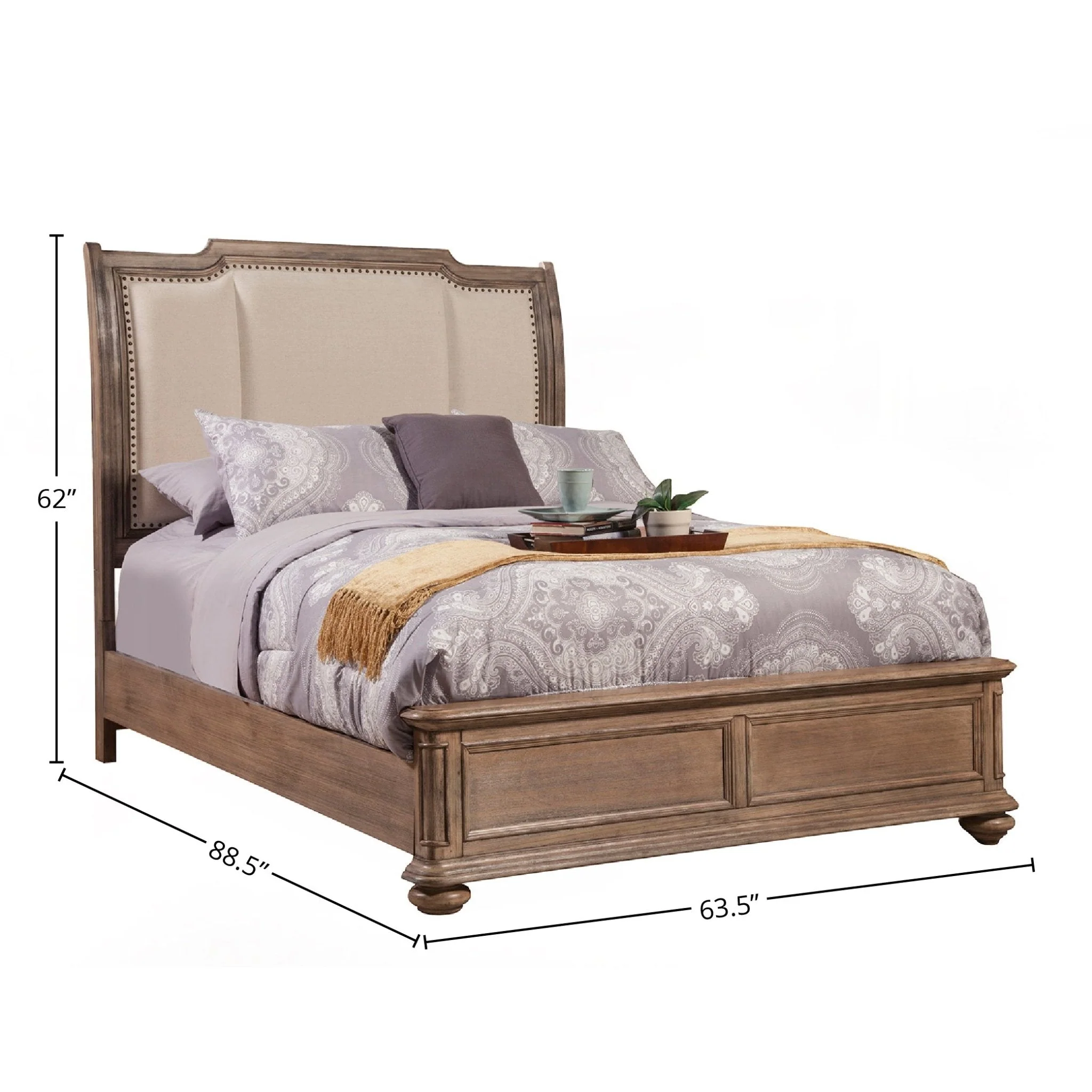 Melbourne Bed, French Truffle - Image 5