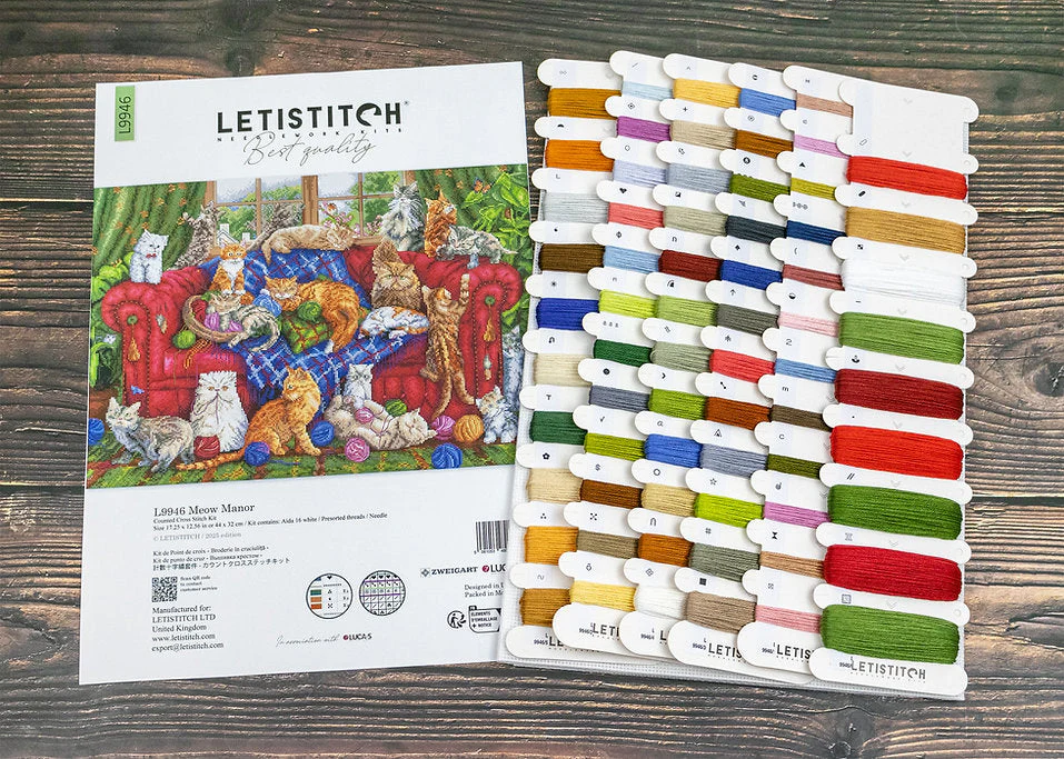Meow Manor L9946 Counted Cross Stitch Kit - Image 5