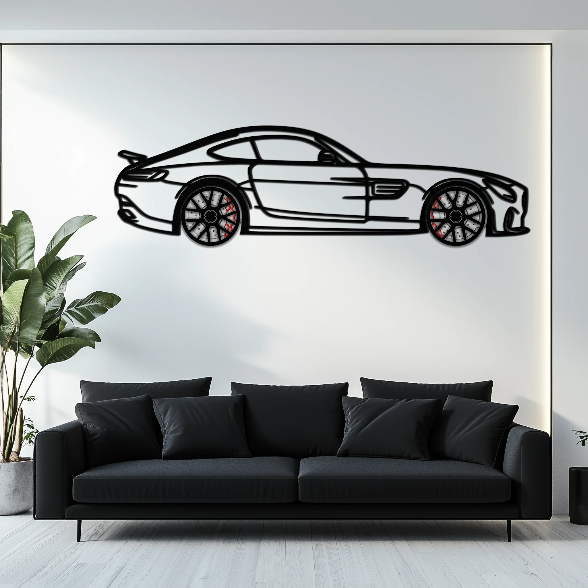 Mercedes AMG GTS Metal Wall Art – Rotating Wheel Luxury Car Decor – Perfect Gift for Car Enthusiasts - KAFMEKA073 - Image 10