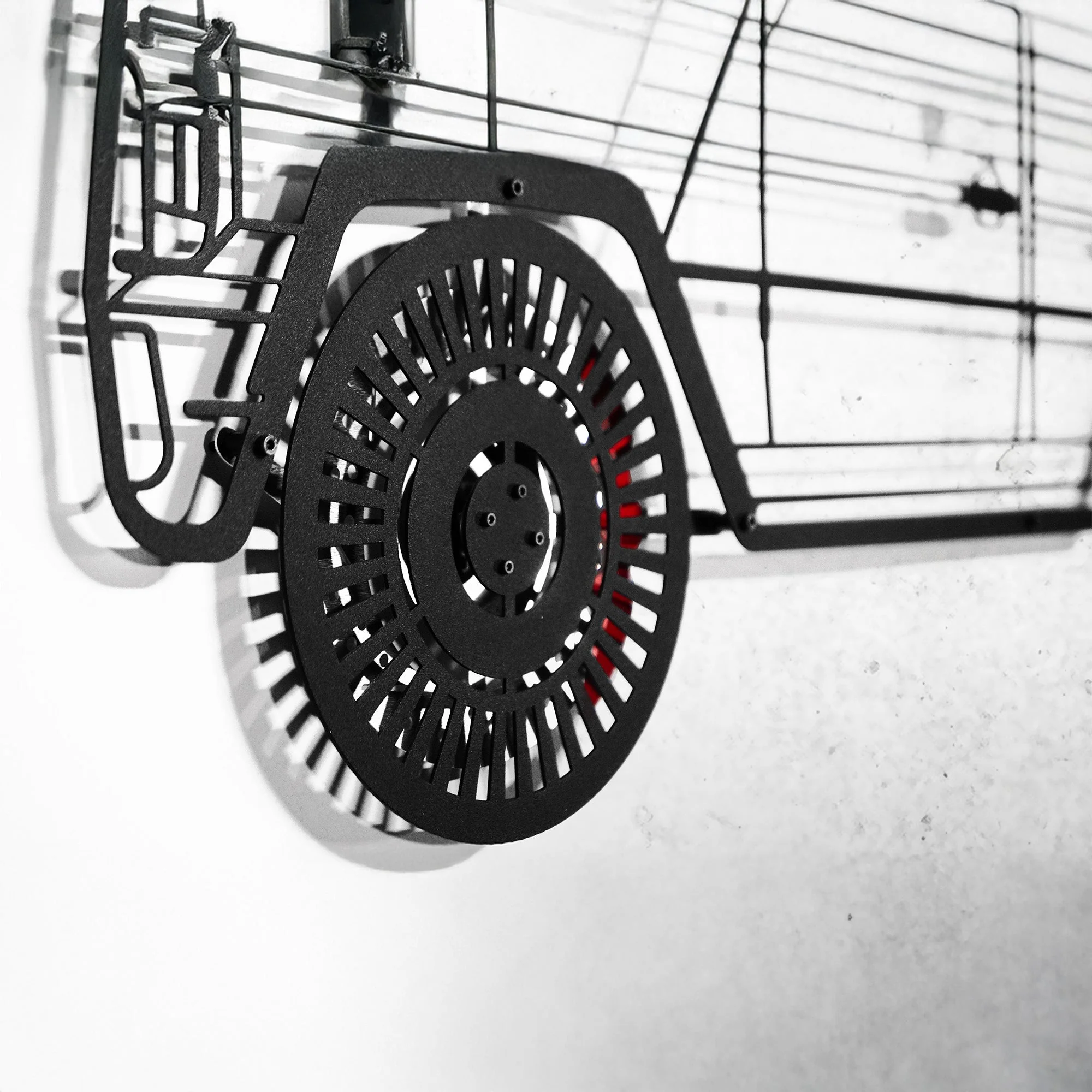 Mercedes G63 AMG Wall Art – Luxury 4x4 Steel Silhouette with Spinning Wheels-KAFMEKA034 - Image 6