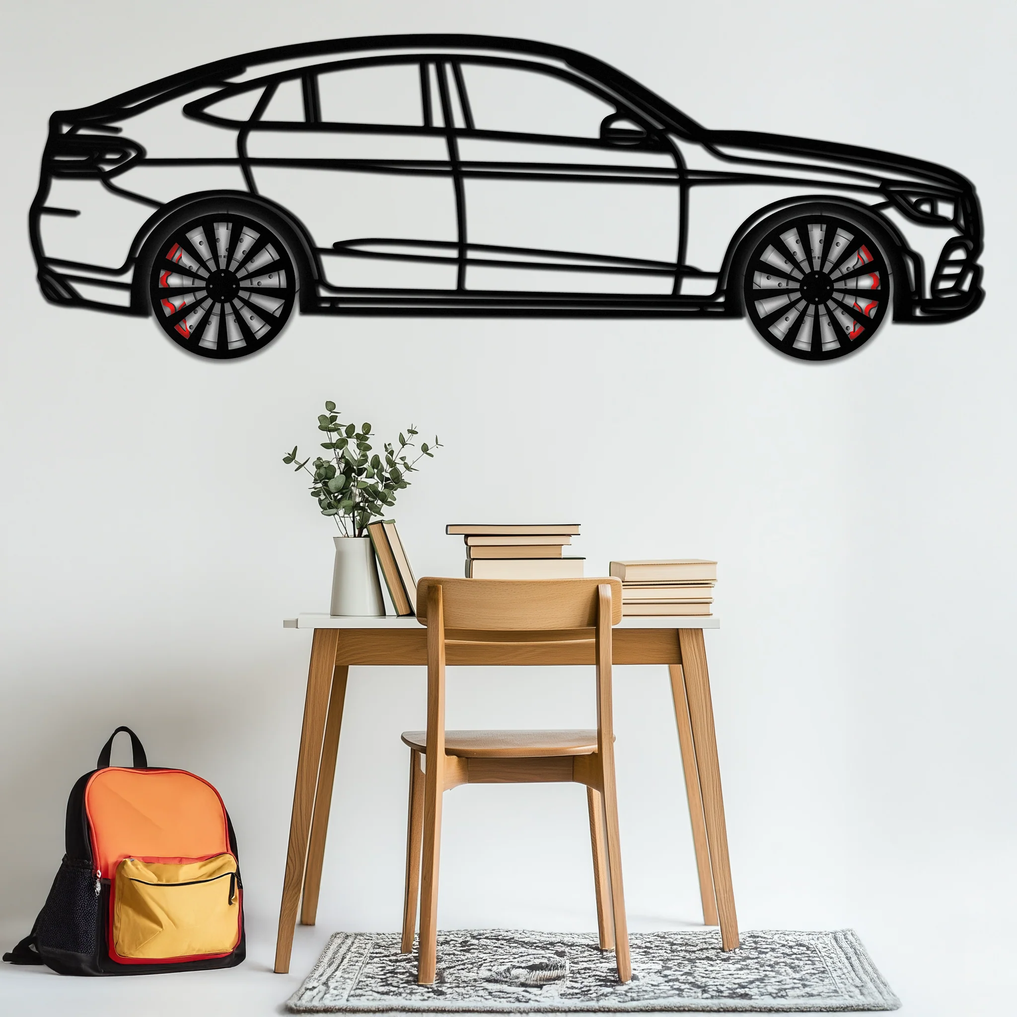 Mercedes GLC Coupe Metal Wall Art – Rotating Wheels Edition | Luxury AMG-Inspired Garage & Home Decor -KAFMEKA081 - Image 7