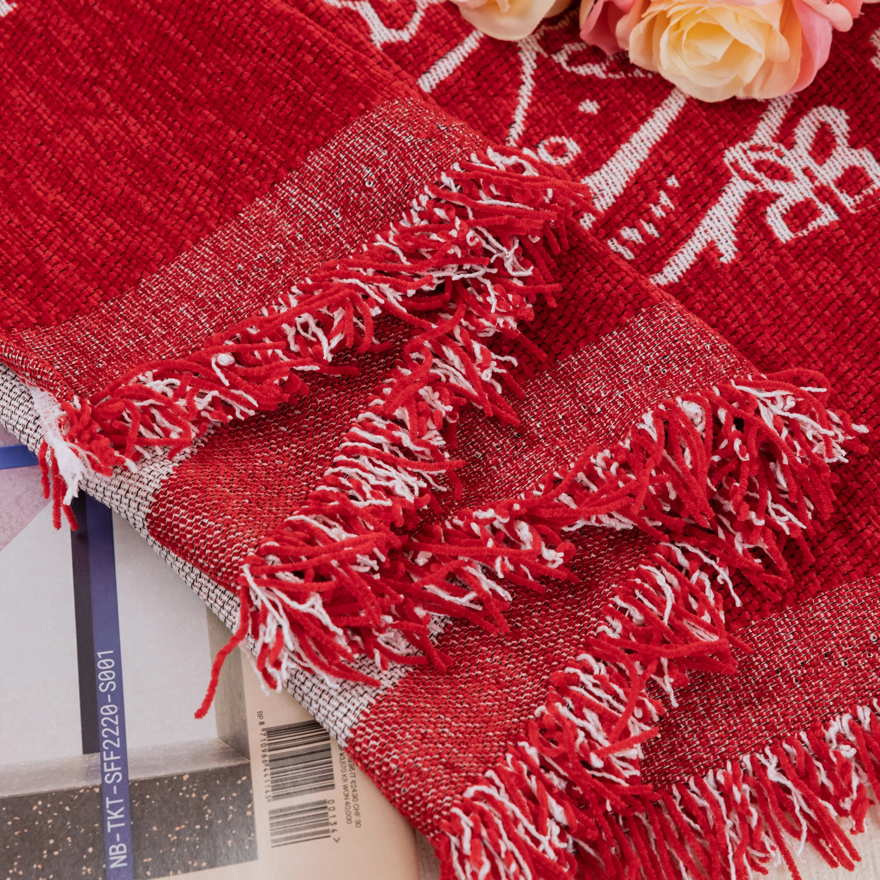 Merry Christmas Soft Sofa Cover, Chenille Sofa Cover Throw , Couch Cover Blanket Throws for Couches - Image 7