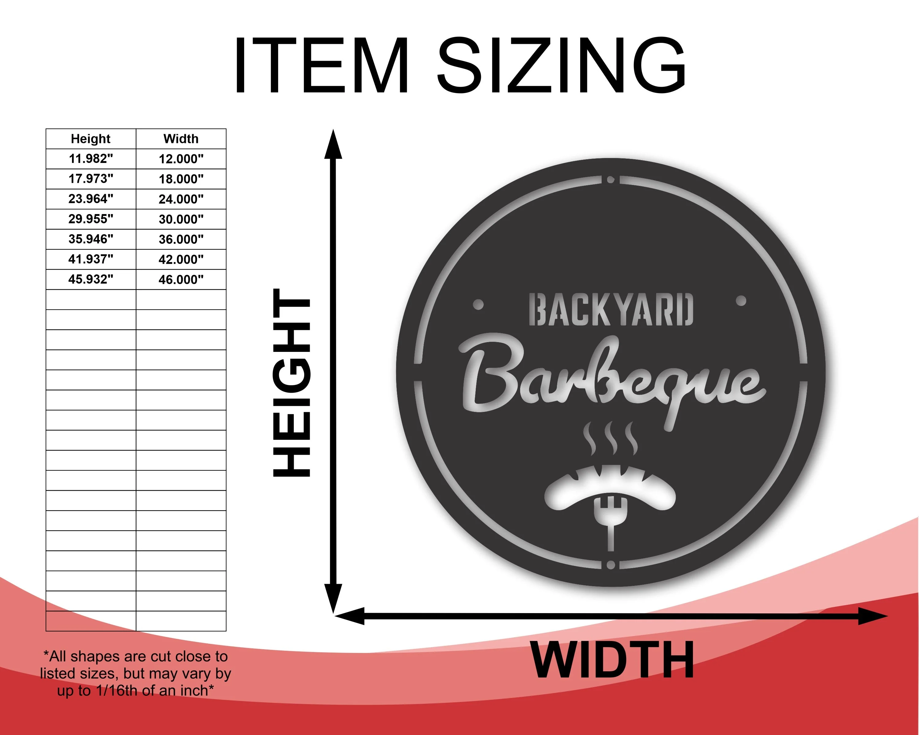 Metal Backyard BBQ Sign | Metal Backyard Wall Decor | 15 Color Options - Image 2
