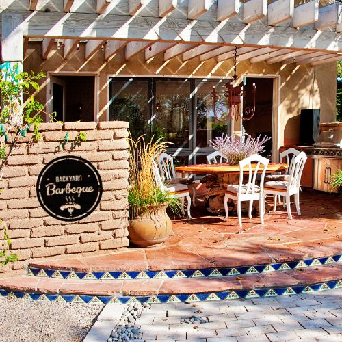 Metal Backyard BBQ Sign | Metal Backyard Wall Decor | 15 Color Options - Image 4