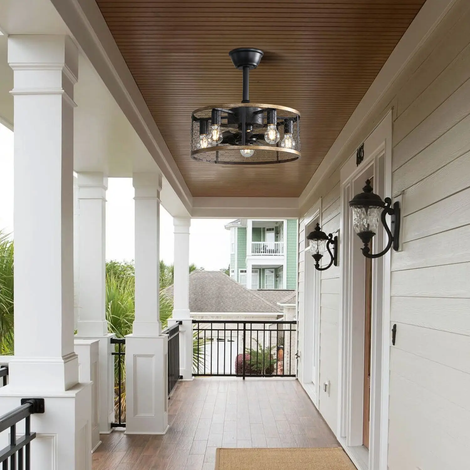 Metal Ceiling Fan with Quiet DC Motor Light and Remote Control - Image 7