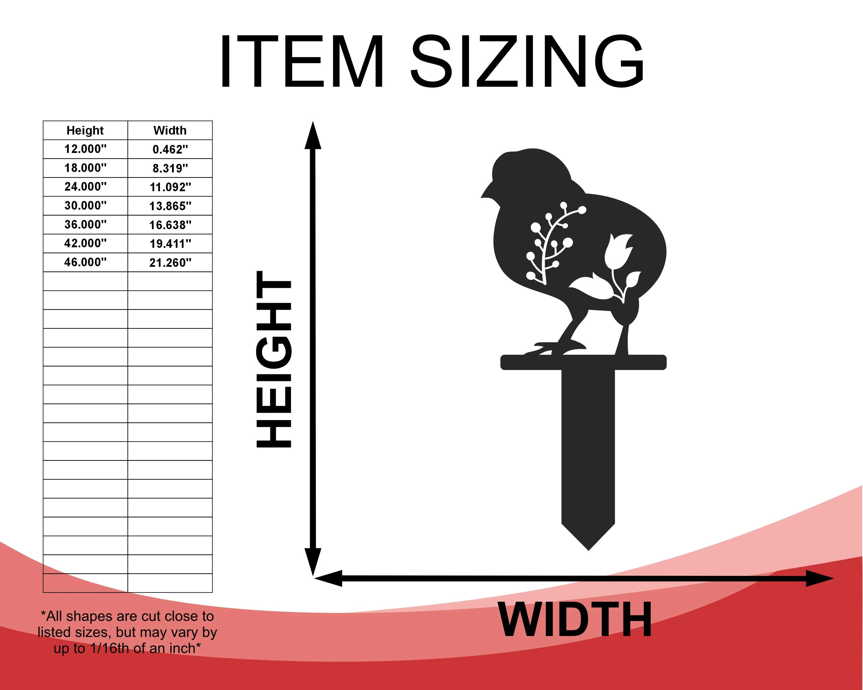 Metal Chicken Garden Stakes | 4 Piece Set | Outdoor | Up to 30" | Over 20 Color Options - Image 5