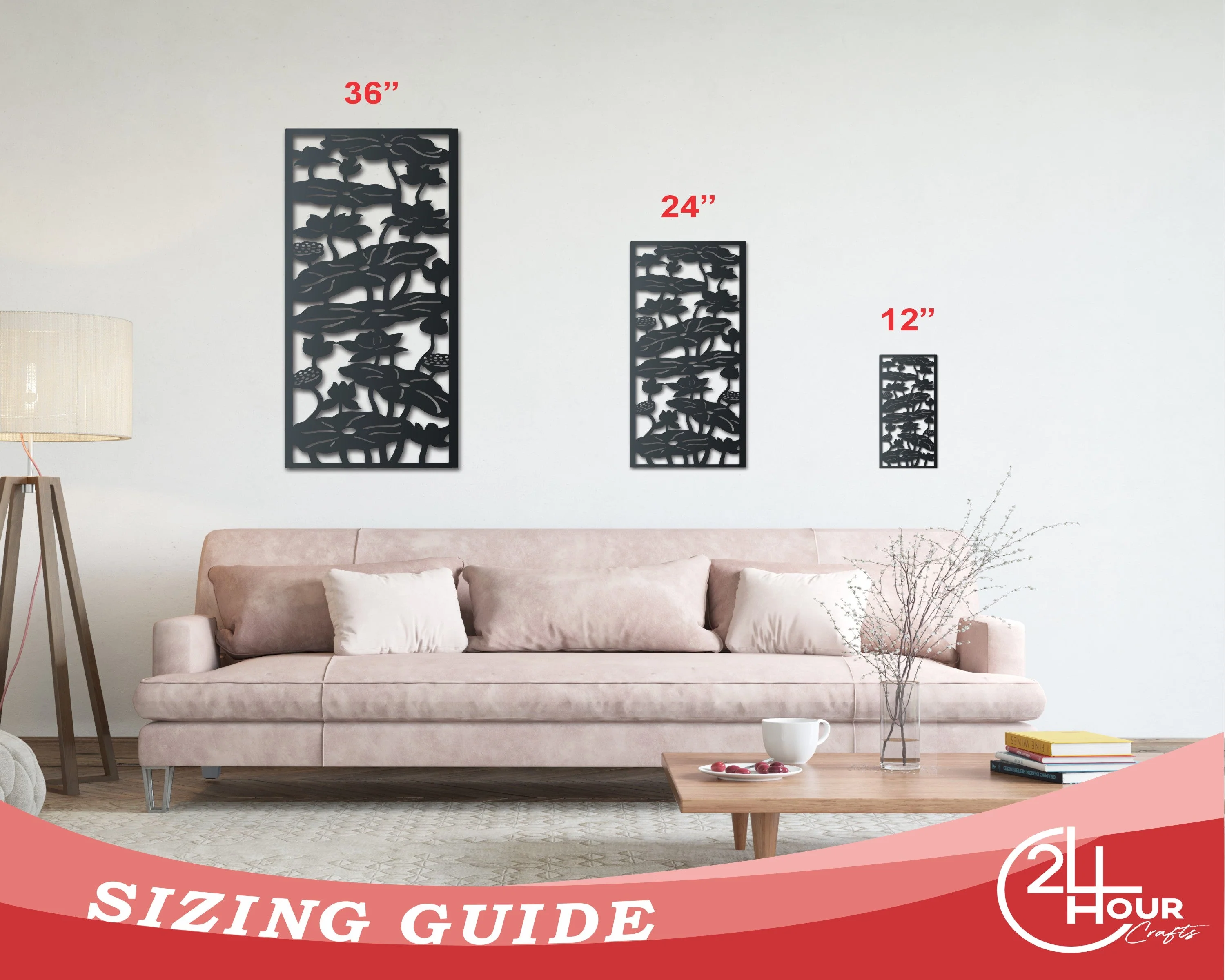 Metal Climbing Flowers Panel Wall Art | Indoor Outdoor | Over 20 Color Options - Image 3