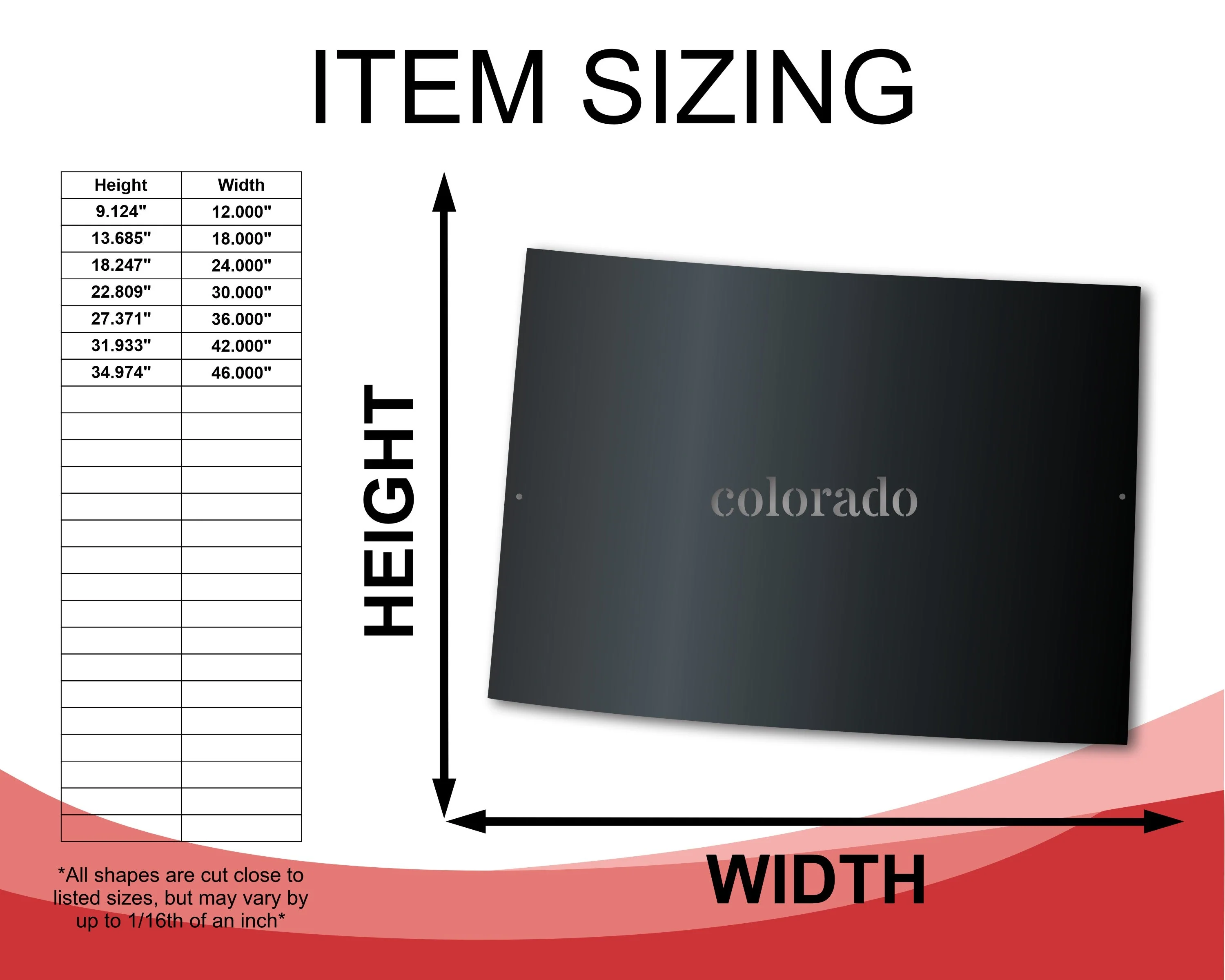 Metal Colorado Wall Art - Custom Metal US State Sign - 14 Color Options - Image 2