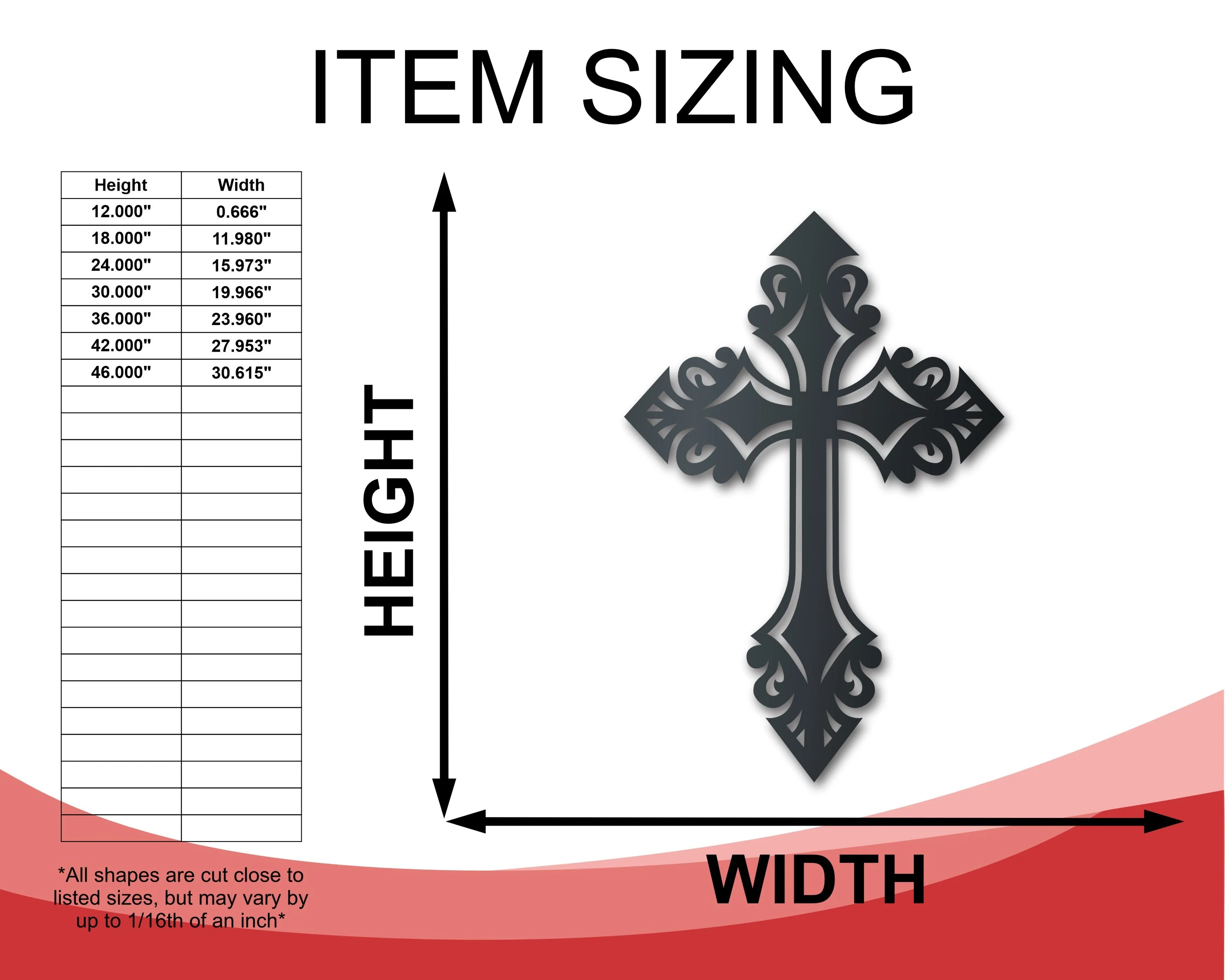 Metal Cross Wall Art - 14 Color Options - Image 2