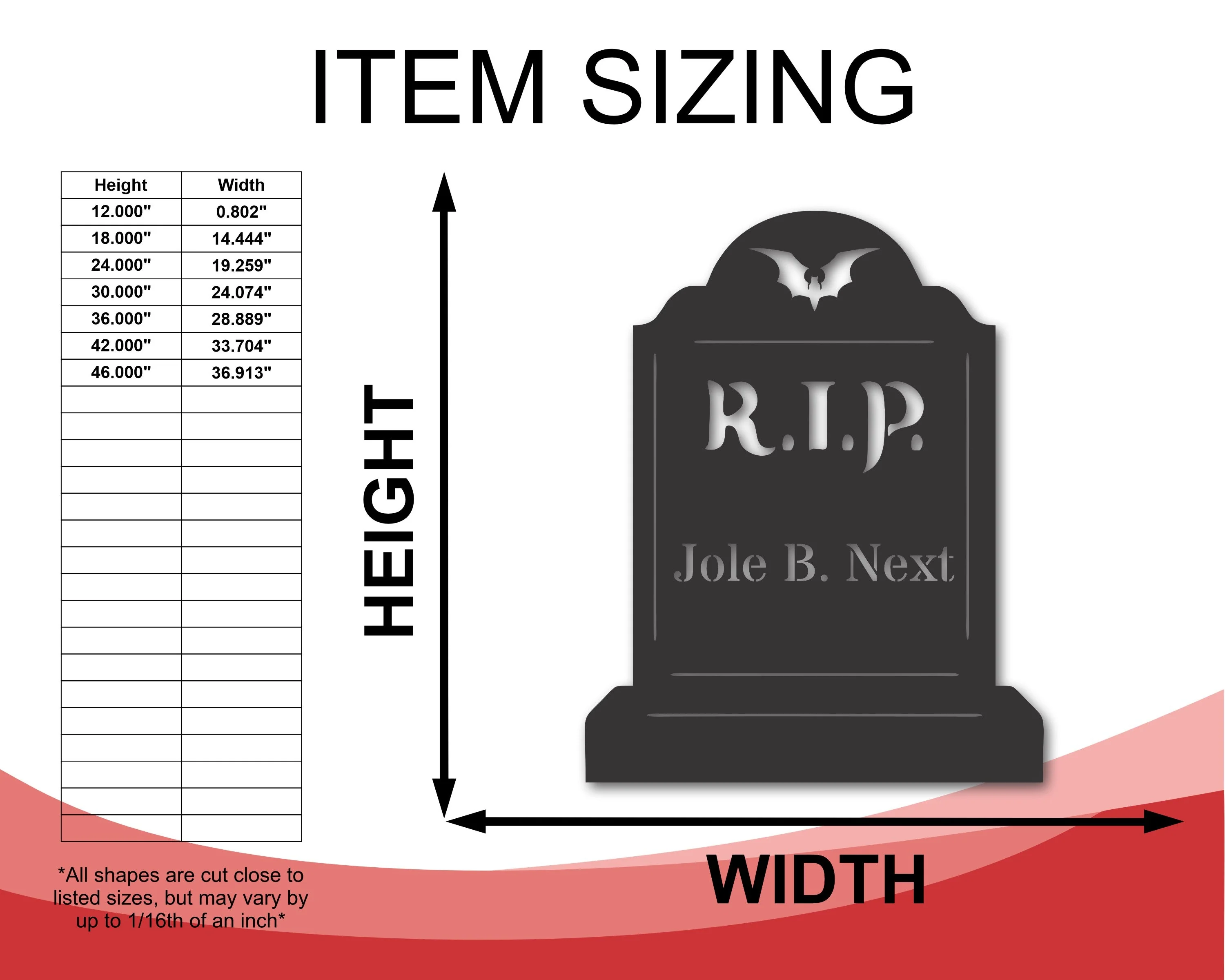 Metal Custom Halloween Headstone Sign | Custom Headstone Plaque | 15 Color Options - Image 4
