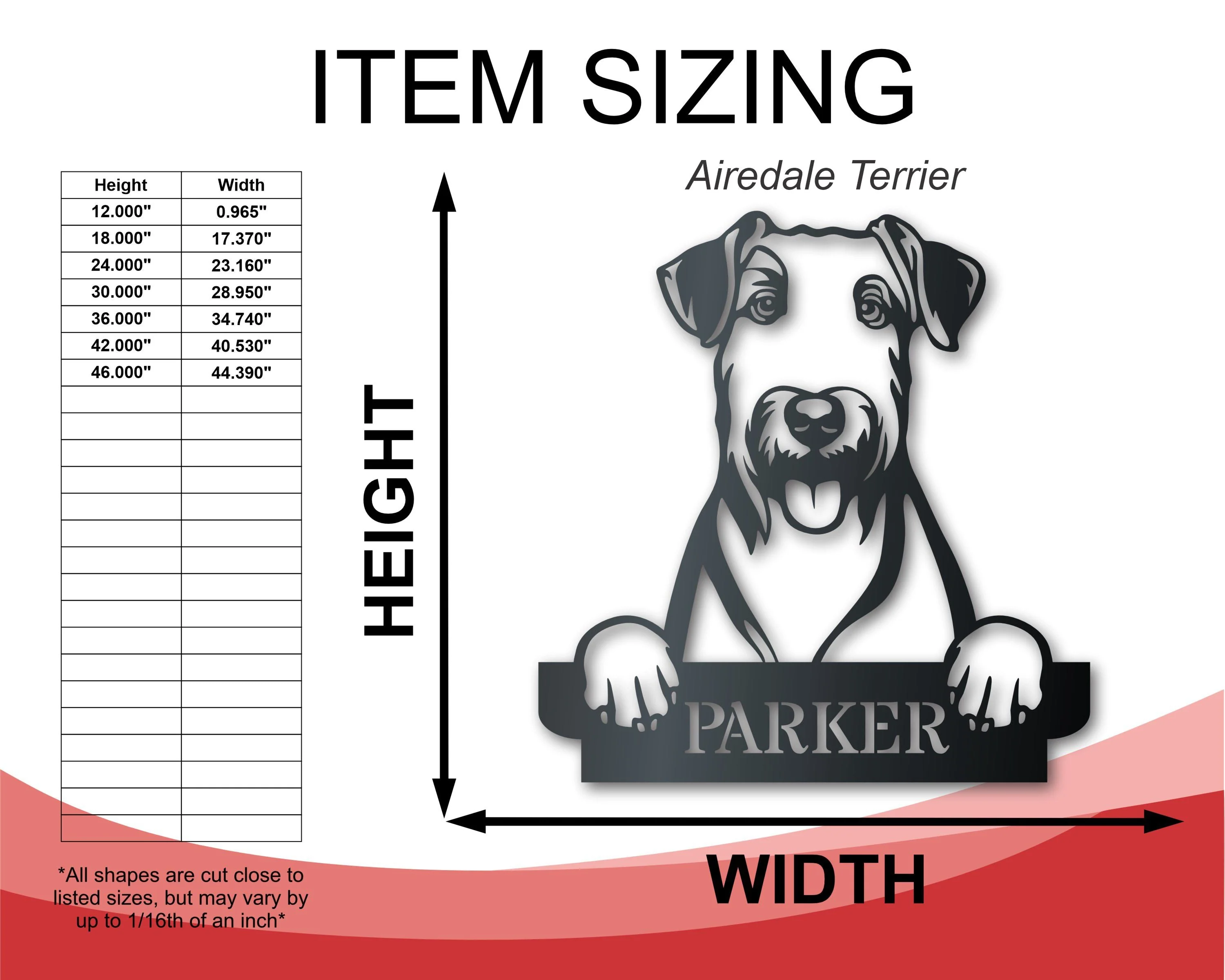Metal Customizable Dog Breeds Wall Art - Image 2
