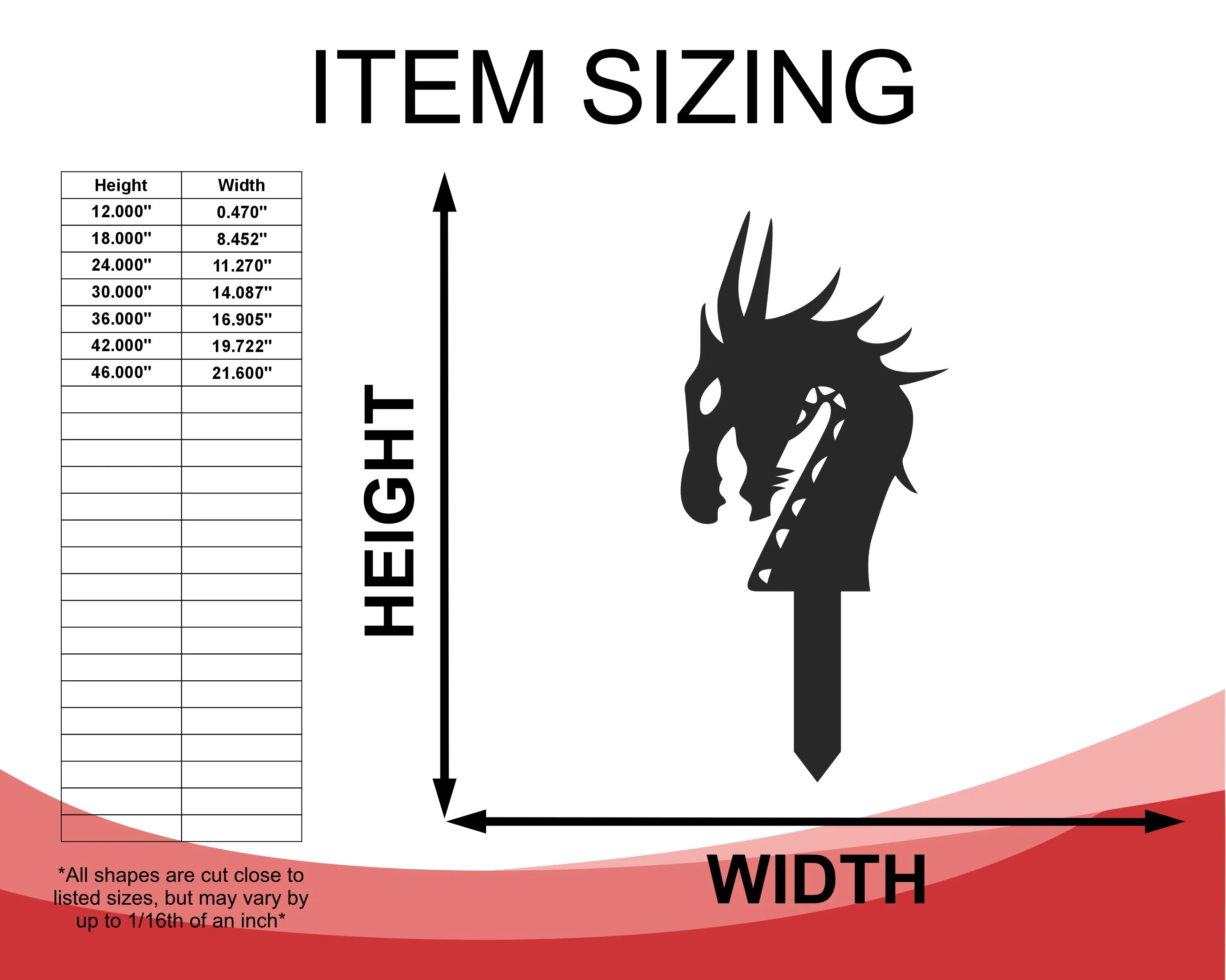 Metal Dragon Garden Stakes | Metal Garden Set | Outdoor | Up to 24" | Over 20 Color Options - Image 2
