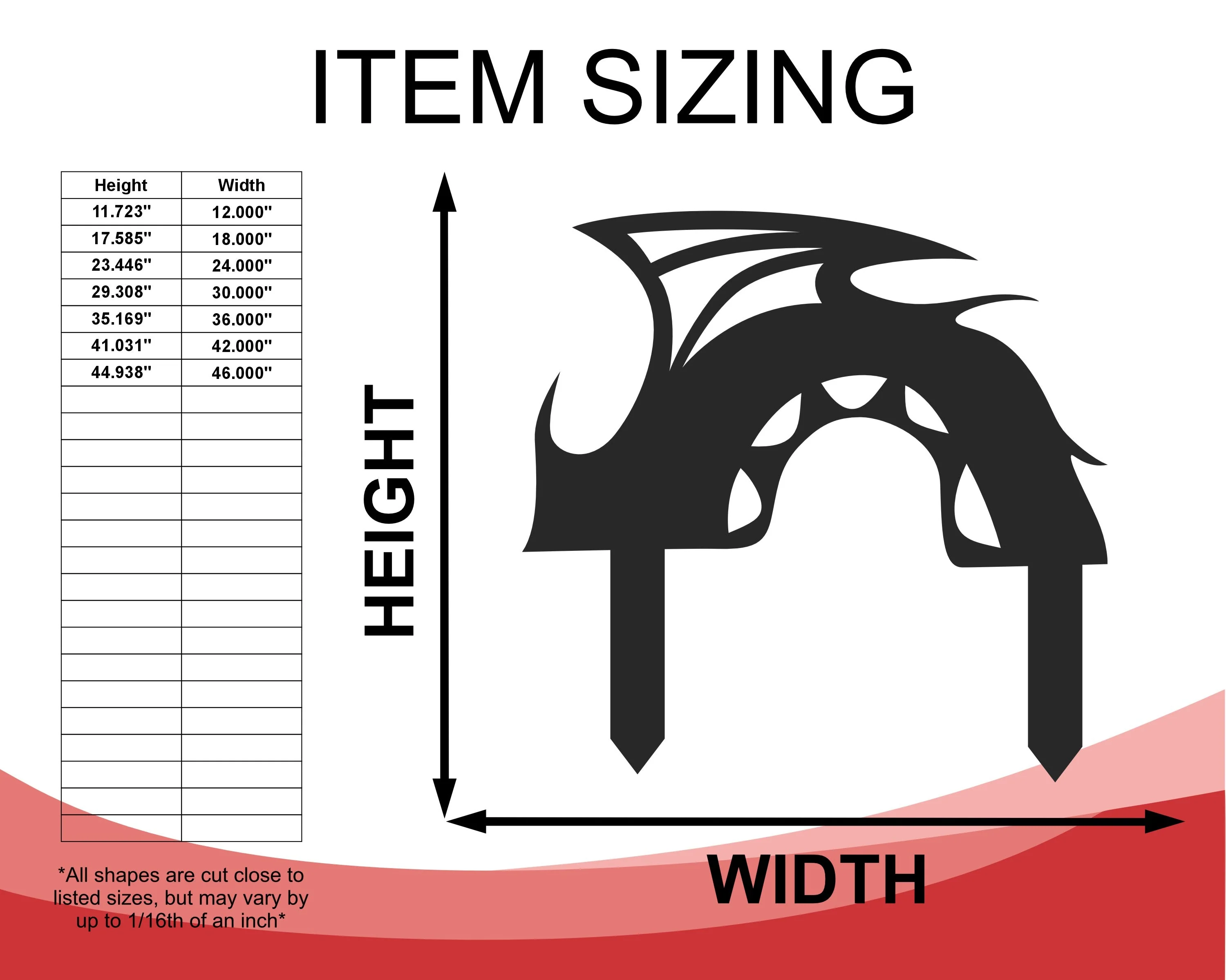 Metal Dragon Garden Stakes | Metal Garden Set | Outdoor | Up to 24" | Over 20 Color Options - Image 3