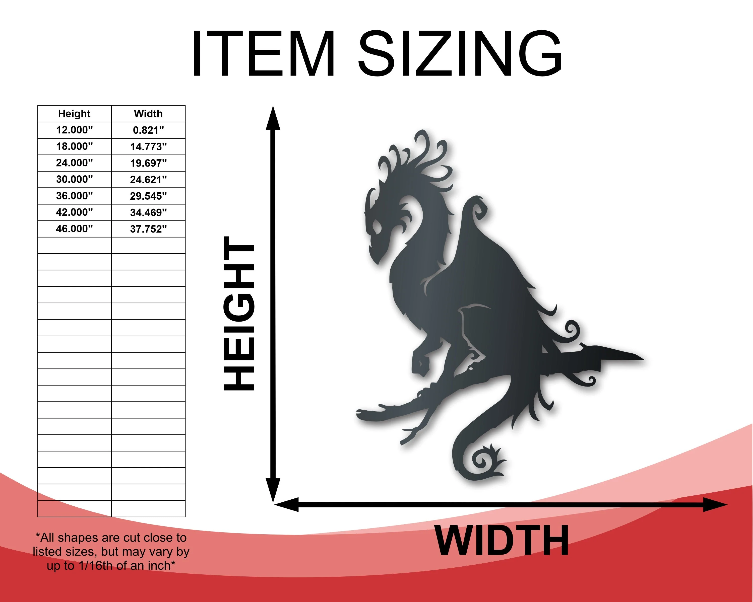 Metal Dragon Tree Stake | Fantasy Dragon Sign | Indoor Outdoor | Up to 46" | Over 20 Color Options - Image 3