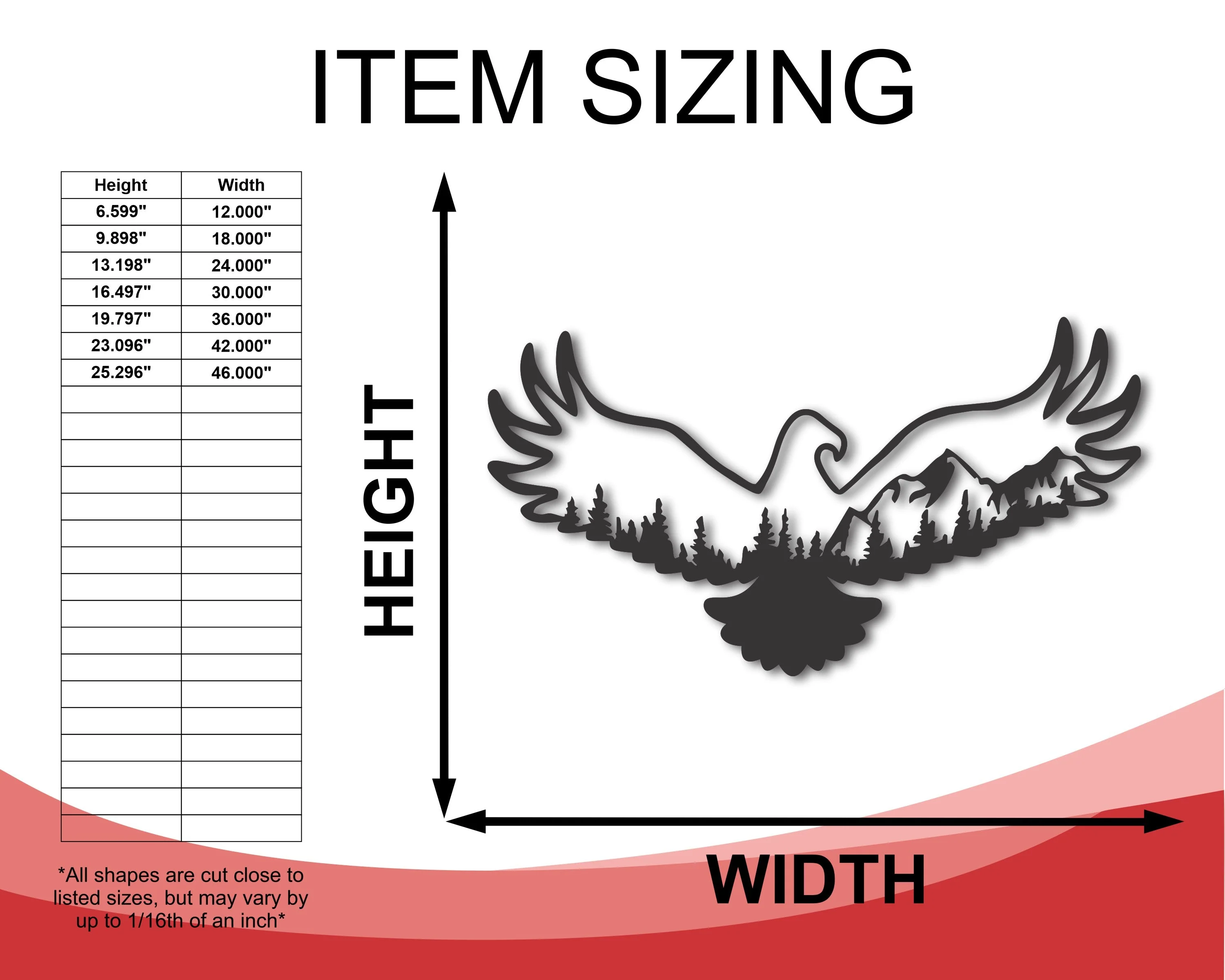 Metal Eagle Mountain Wall Art | Rustic Eagle Mountain Landscape - Image 3