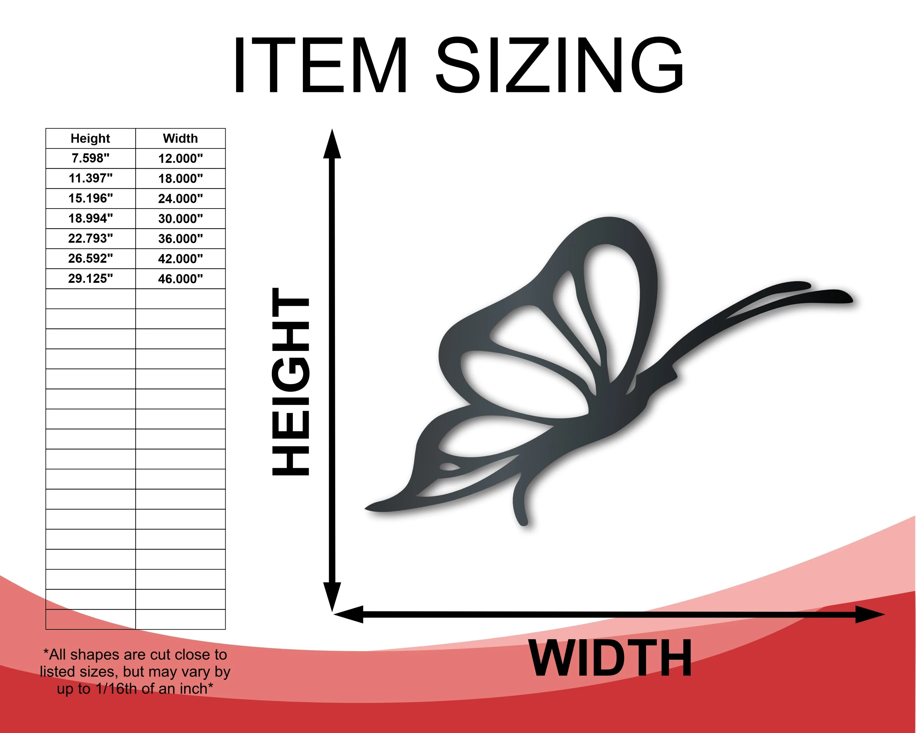 Metal Flying Butterfly Wall Art - 20 Color Options - Image 2