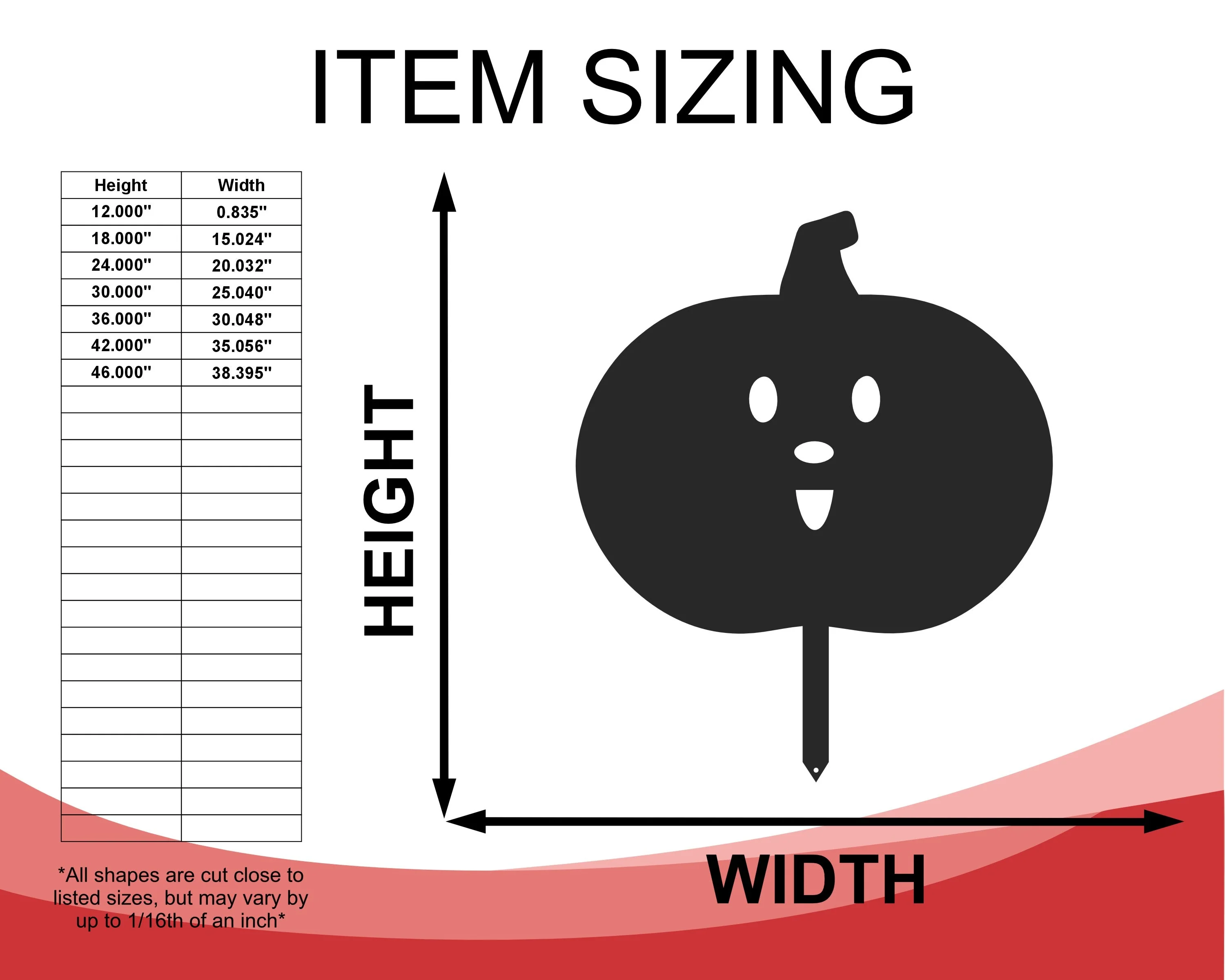 Metal Halloween Pumpkin Garden Stakes | Set of 3 | Up to 46" | Over 20 Color Options - Image 4