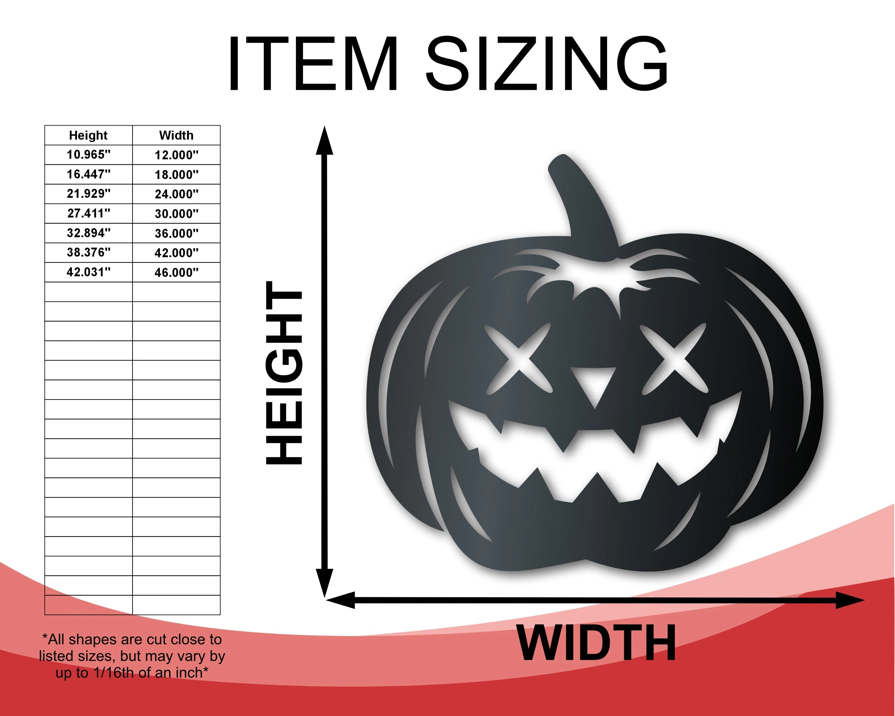 Metal Jack-O-Lanterns Wall Art | 3 Piece Set | Halloween | Indoor Outdoor | Up to 36" | Over 20 Color Options - Image 2