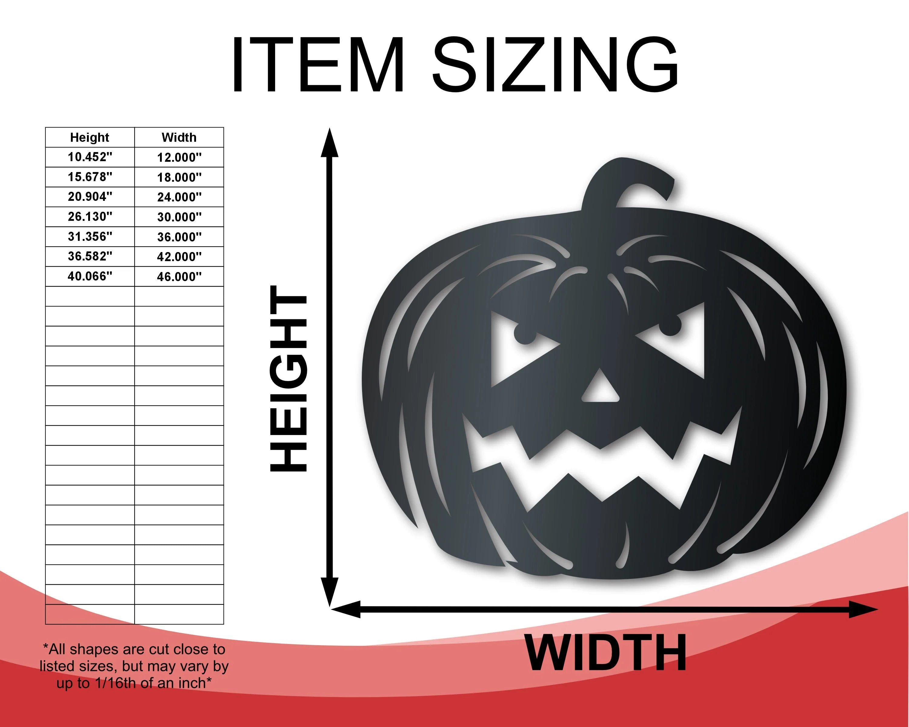 Metal Jack-O-Lanterns Wall Art | 3 Piece Set | Halloween | Indoor Outdoor | Up to 36" | Over 20 Color Options - Image 3