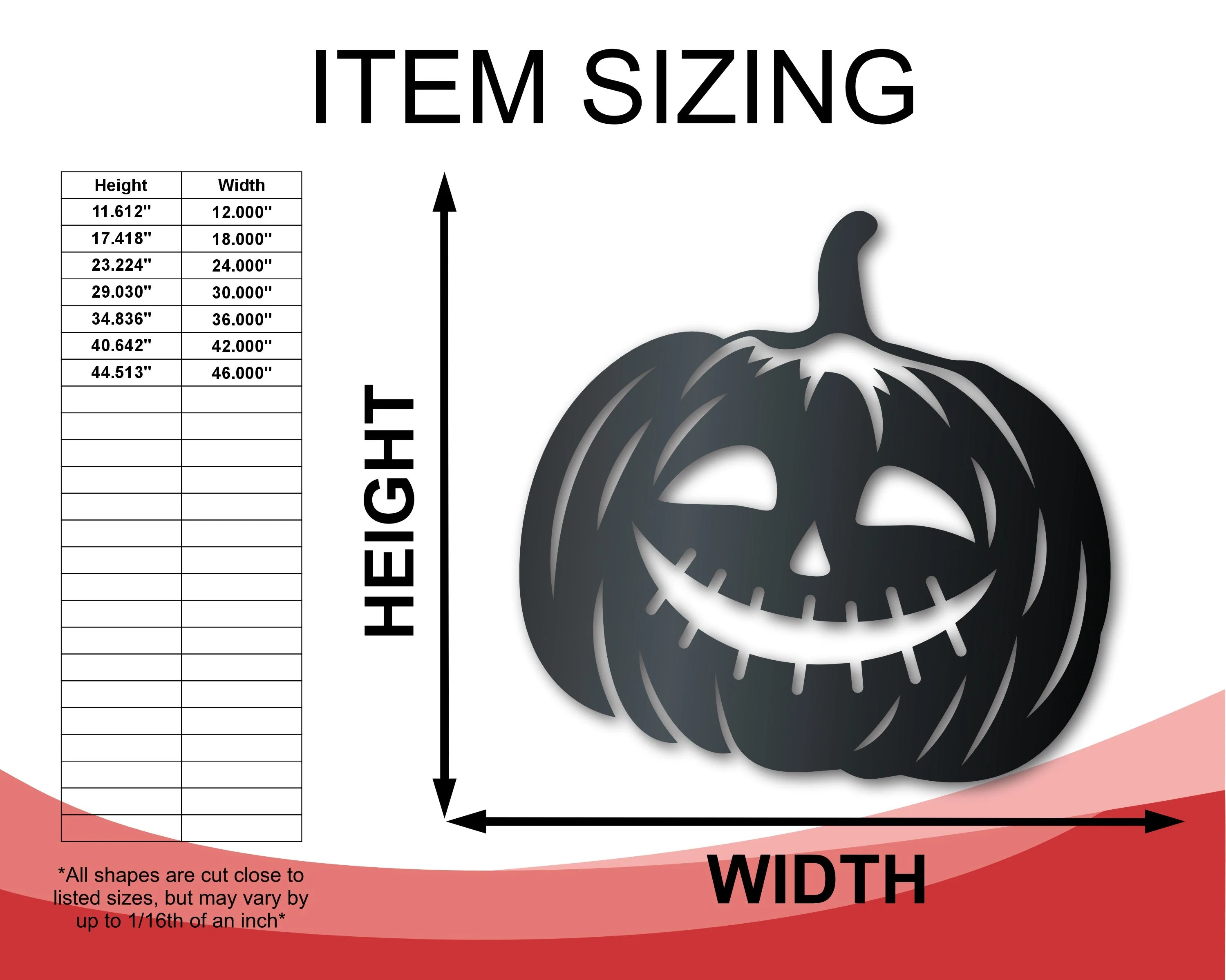 Metal Jack-O-Lanterns Wall Art | 3 Piece Set | Halloween | Indoor Outdoor | Up to 36" | Over 20 Color Options - Image 4