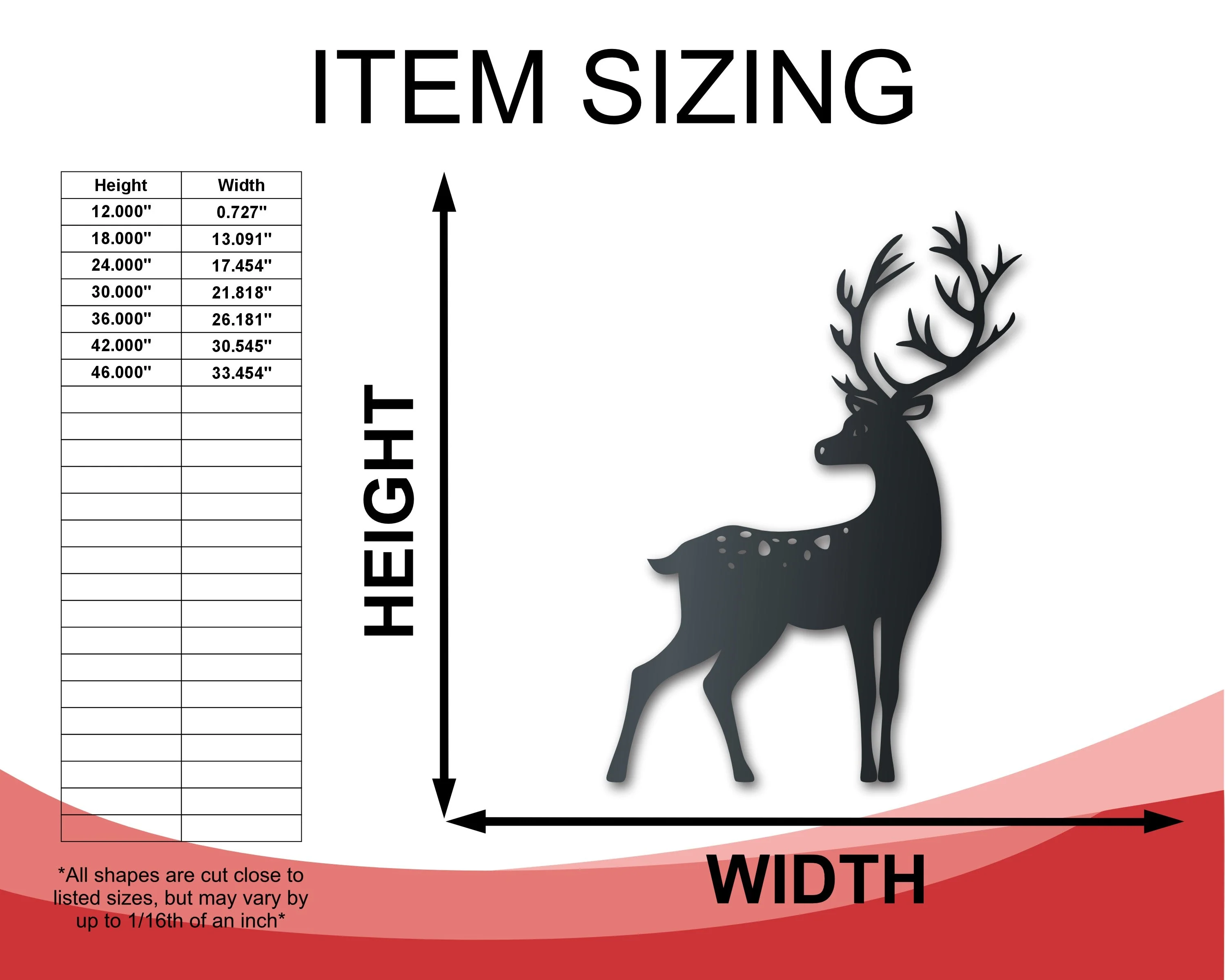 Metal Reindeer Family Wall Art | 3 Piece Set | Christmas Winter Holiday | Indoor Outdoor | Up to 36" | Over 20 Color Options - Image 3