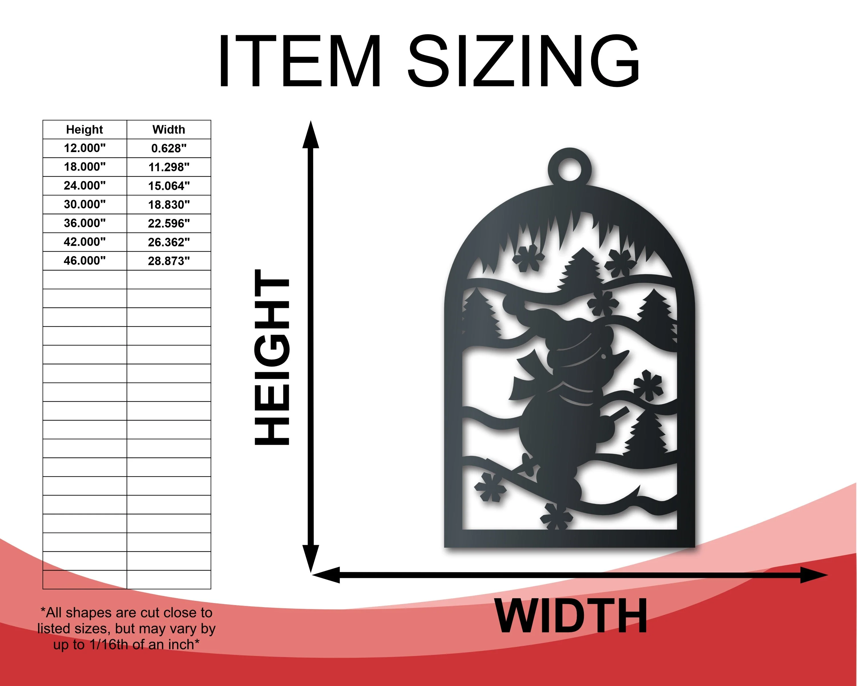 Metal Skiing Snowman Wall Art - Metal Winter Sign - 14 Color Options - Image 2