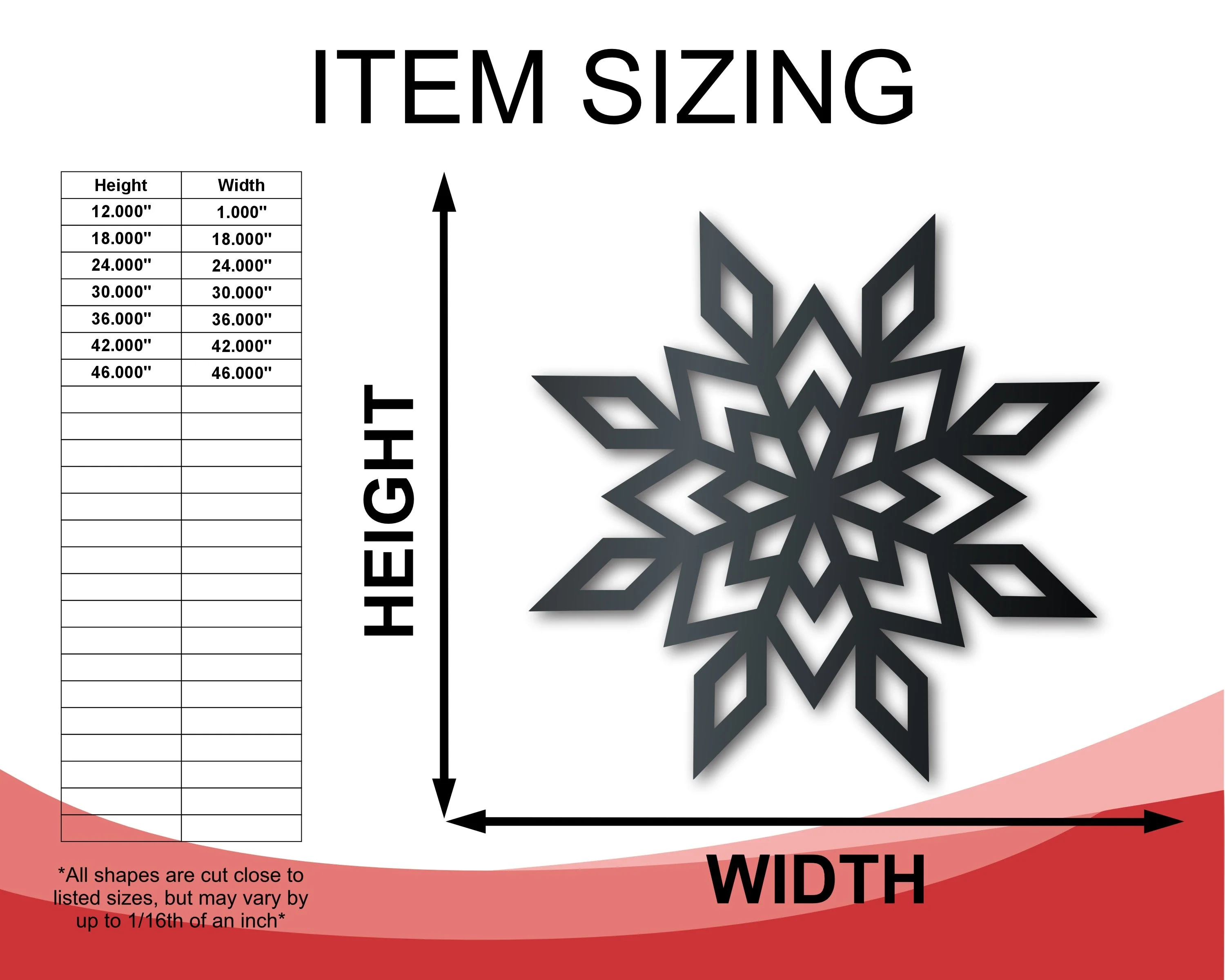 Metal Snowflake | Winter | Indoor Outdoor | Up to 36" | Over 20 Color Options - Image 2