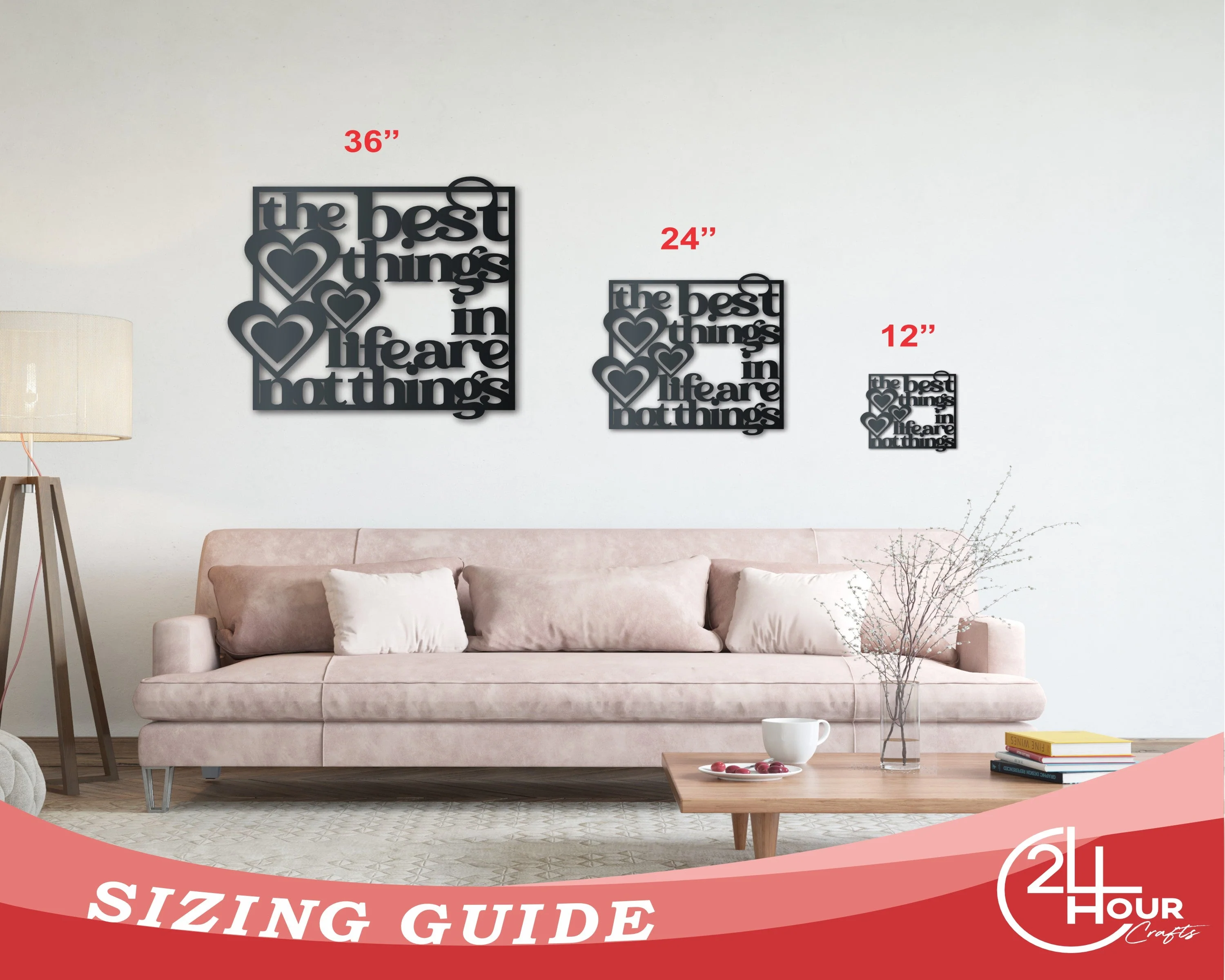 Metal The Best Things in Life Wall Art - Metal Sign - 14 Color Options - Image 3