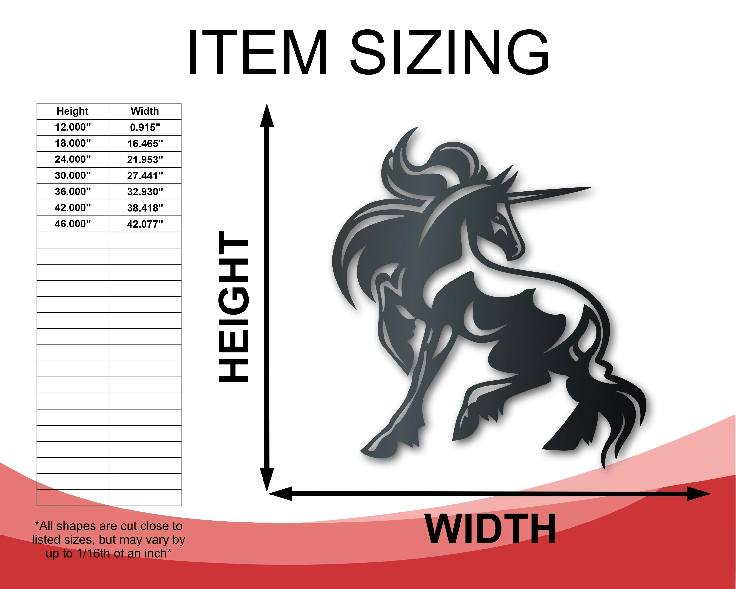 Metal Unicorn Wall Art - 14 Color Options - Image 2