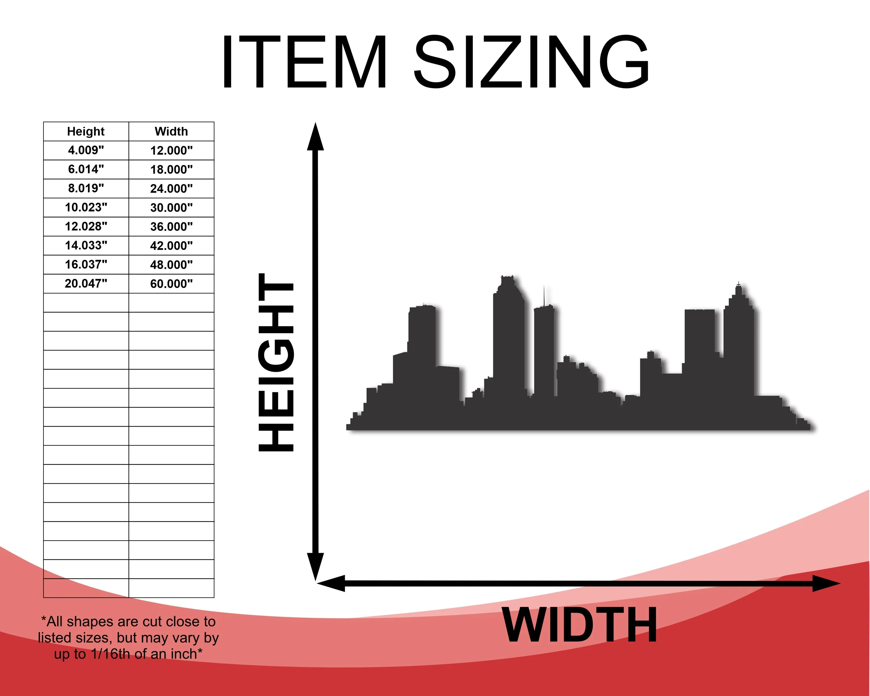 Metal US City Skylines Customizable Wall Art - Image 3