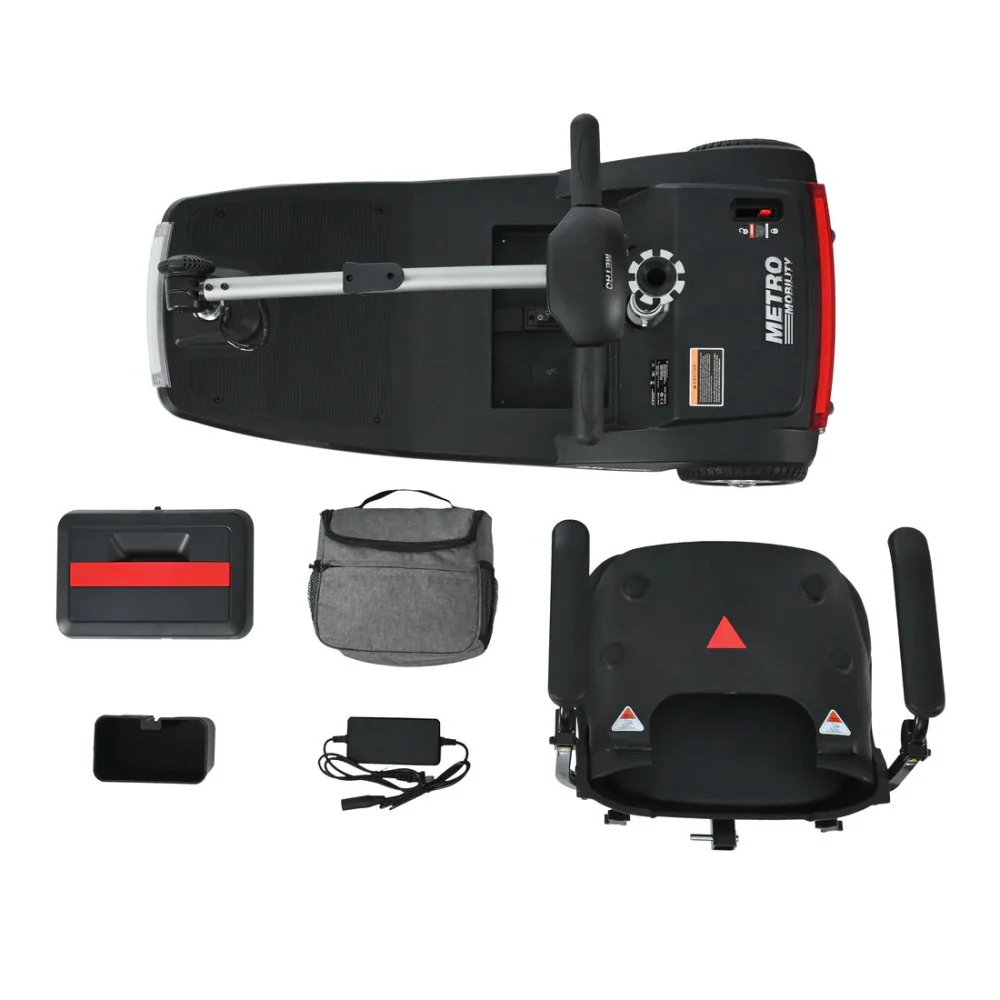 Metro Mobility Air Classic Electric 24V/12AH 250W Airline Approved Portable Folding Mobility Scooter, 265LBS (SAK96425) - Image 11