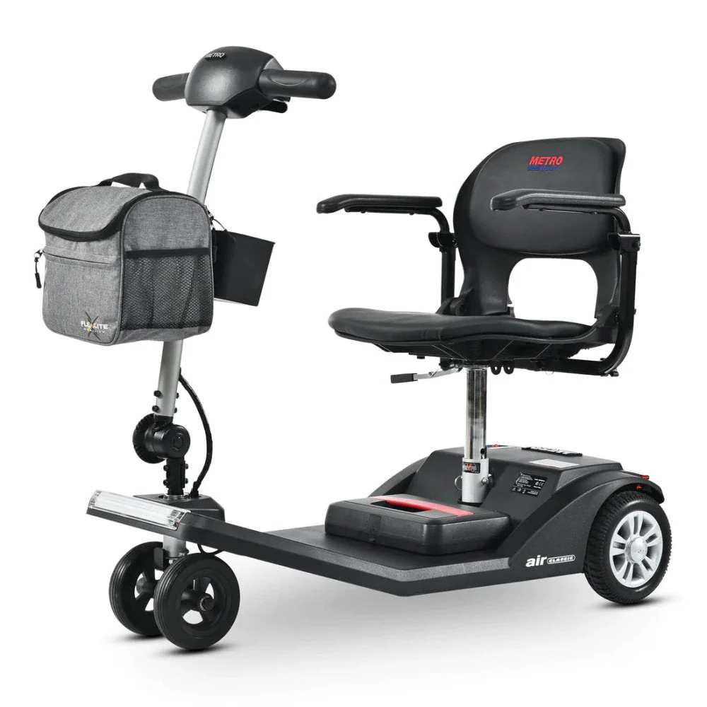 Metro Mobility Air Classic Electric 24V/12AH 250W Airline Approved Portable Folding Mobility Scooter, 265LBS (SAK96425) - Image 3