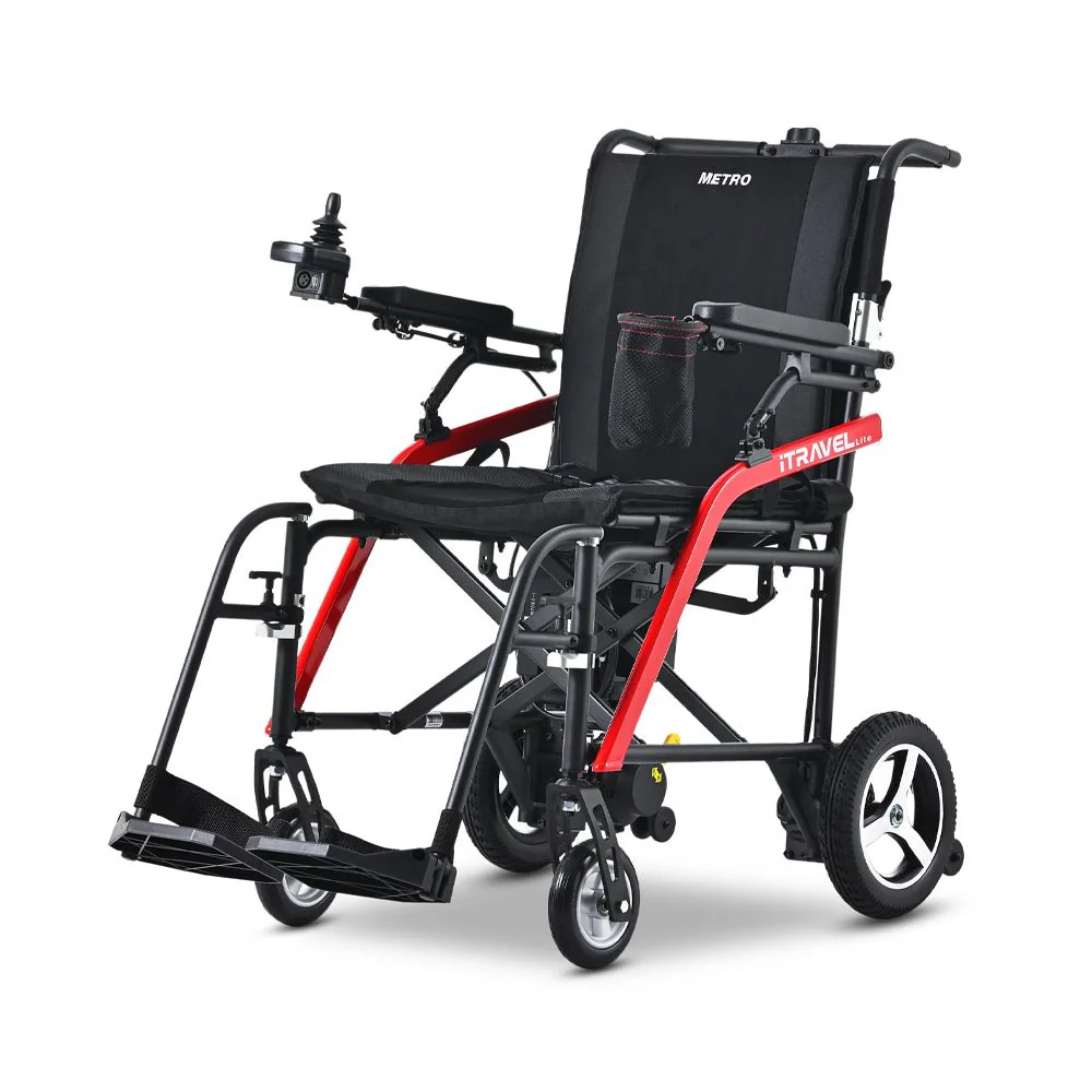 Metro Mobility iTravel Lite 24V/10AH 200W Premium Portable Folding Power Wheelchair, 220LBS (SAK97362) - Image 10