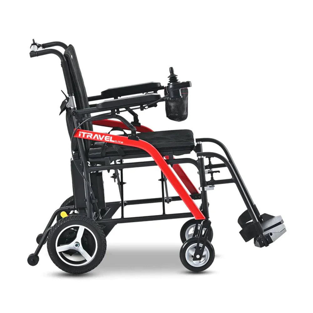 Metro Mobility iTravel Lite 24V/10AH 200W Premium Portable Folding Power Wheelchair, 220LBS (SAK97362) - Image 6