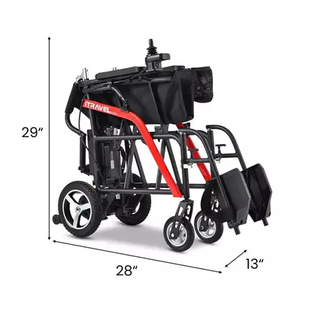 Metro Mobility iTravel Lite 24V/10AH 200W Premium Portable Folding Power Wheelchair, 220LBS (SAK97362) - Image 9