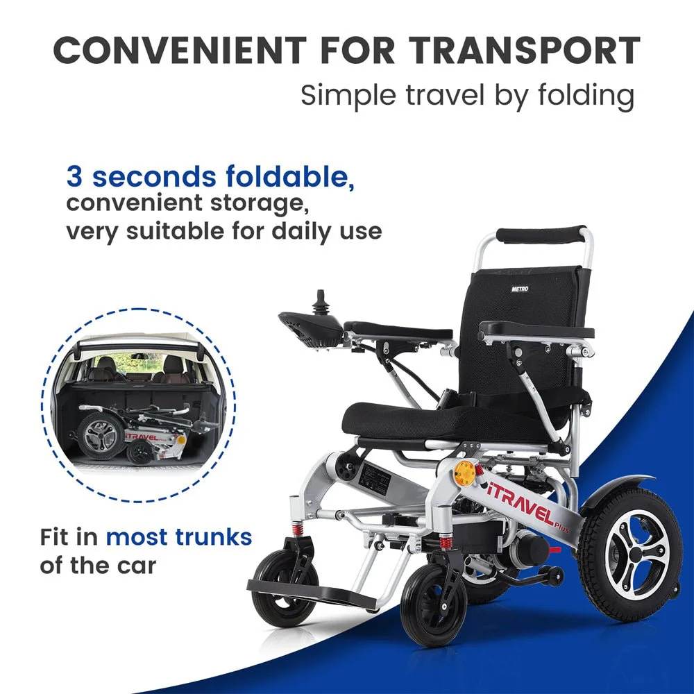 Metro Mobility iTravel Plus 360W Electric Mobility Scooter, 300LBS (SAK92615) - Image 3