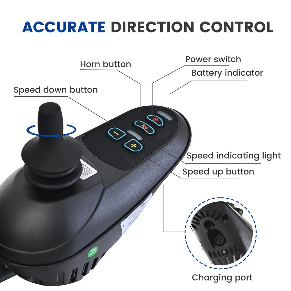 Metro Mobility iTravel Plus 360W Electric Mobility Scooter, 300LBS (SAK92615) - Image 4