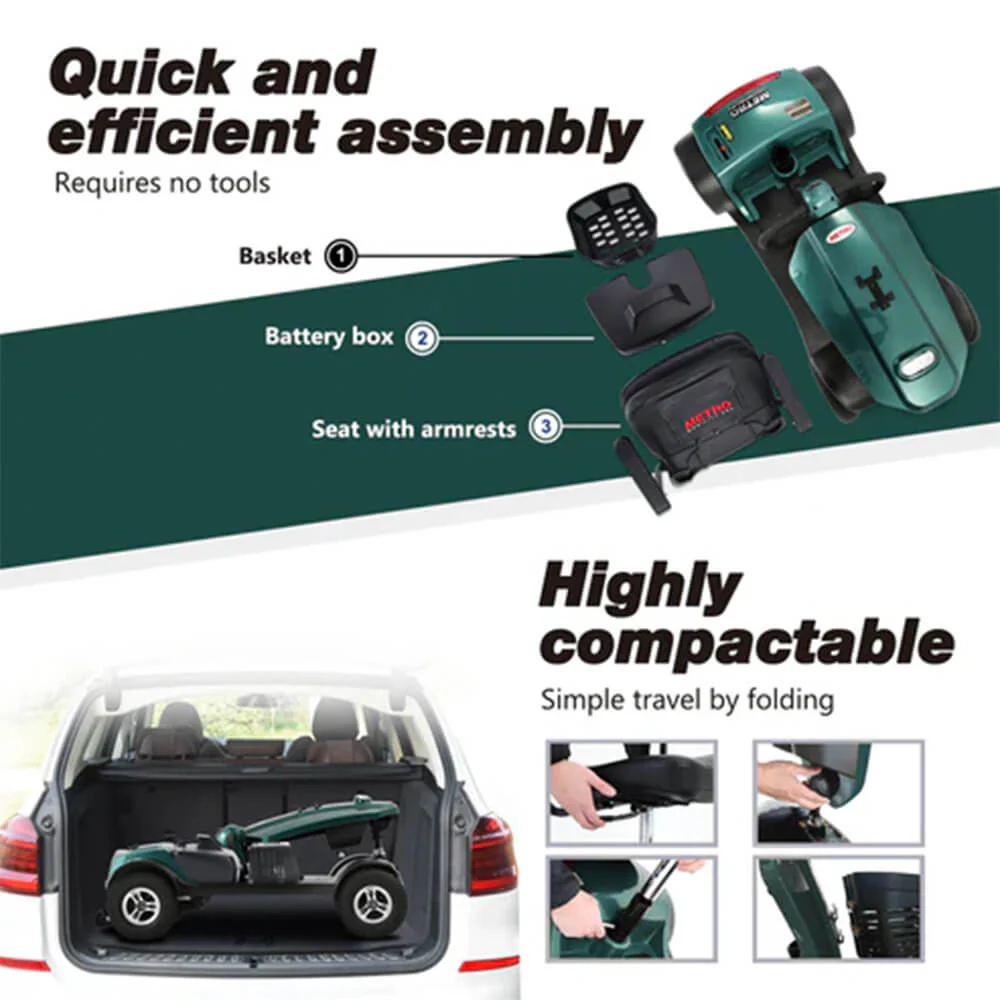 Metro Mobility Max Plus 24V/20AH Heavy Duty Electric Drive Mobility Scooter, 300LBS (SAK93164) - Image 9