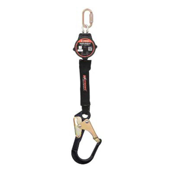 Micron Arc Flash Self Retracting Lifeline - Aluminum Rebar Hook - 6ft - Image 2