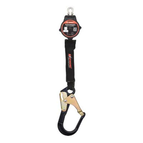 Micron Arc Flash Self Retracting Lifeline - Aluminum Rebar Hook - 6ft - Image 3