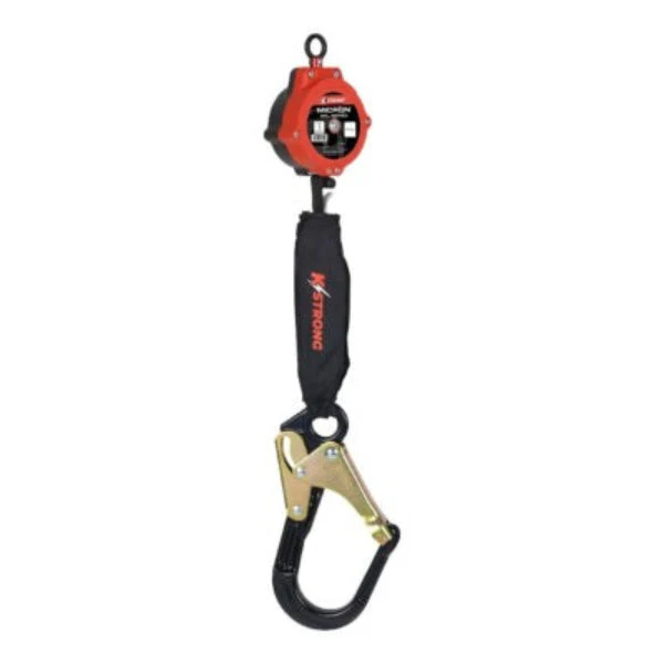 Micron Self Retracting Lifeline - Lrg Aluminum Rebar Hook w/ Steel Gate - 6ft - Image 4
