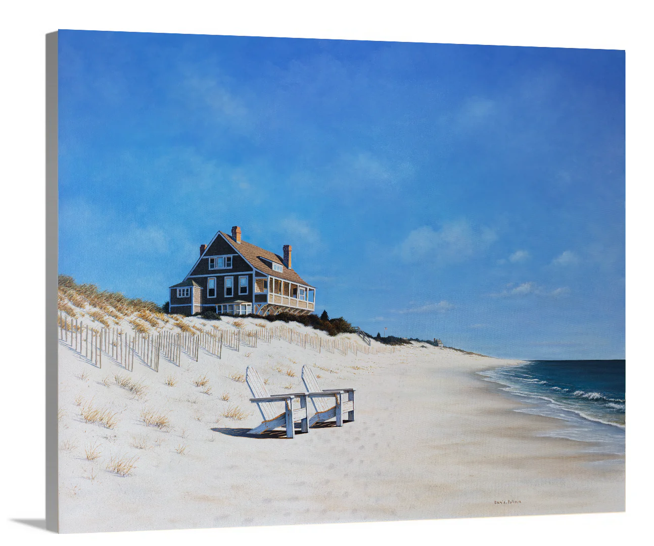 Mid Day at East Hampton Beach - Limited Edition Canvas Print - Image 5