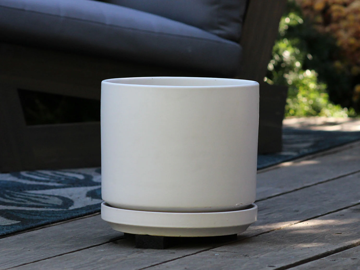 Mid Modern Planter With Detached Saucer "10.0" D x 9.0" H" By Plantatorem - Image 28