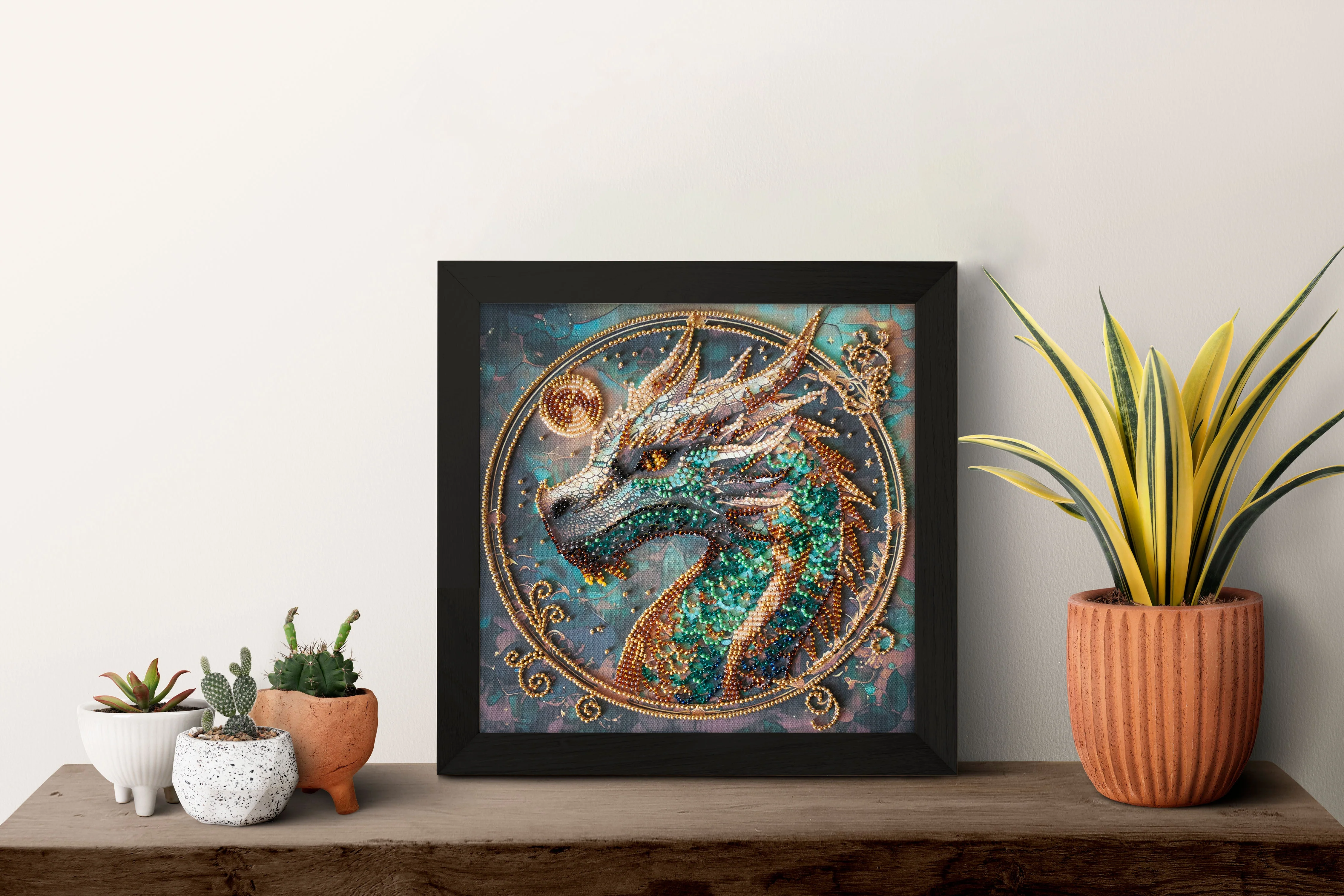 Mid-sized bead embroidery kit - Breath of Fire AMB-122 - Image 5