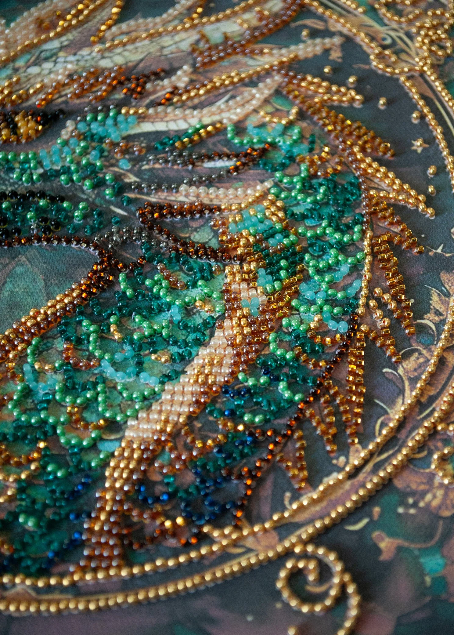 Mid-sized bead embroidery kit - Breath of Fire AMB-122 - Image 6