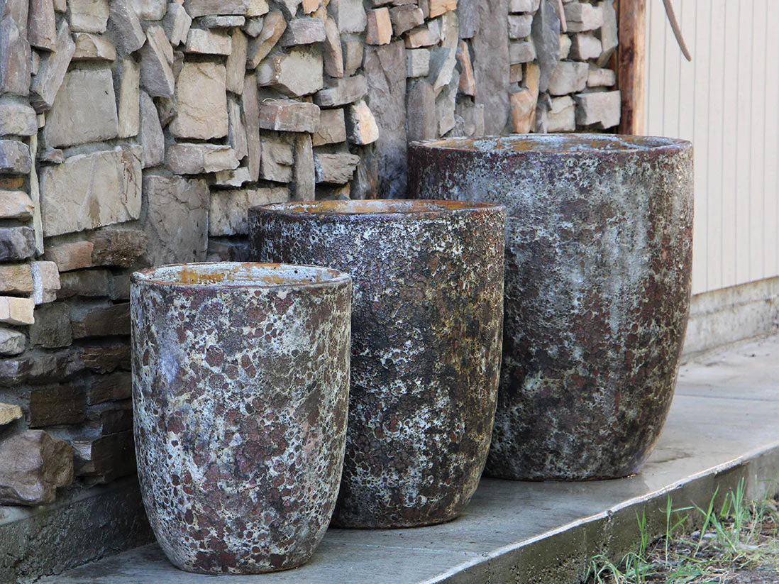 Milano Tall Barrel Planter - Set of 3 By Plantatorem - Image 2