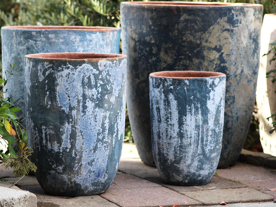 Milano Tall Barrel Planter - Set of 4 By Plantatorem - Image 3