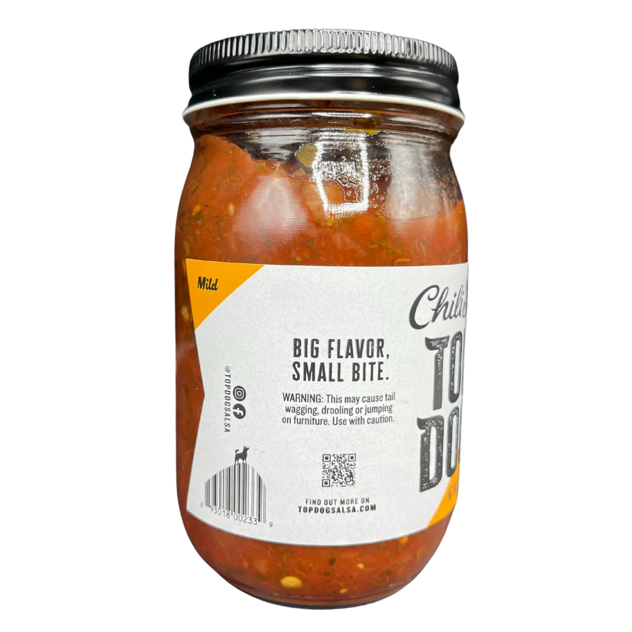 Mild Salsa | Top Dog | 15.5 oz | Pack of 2 | Chili Dawg's Foods of Fire - Image 3
