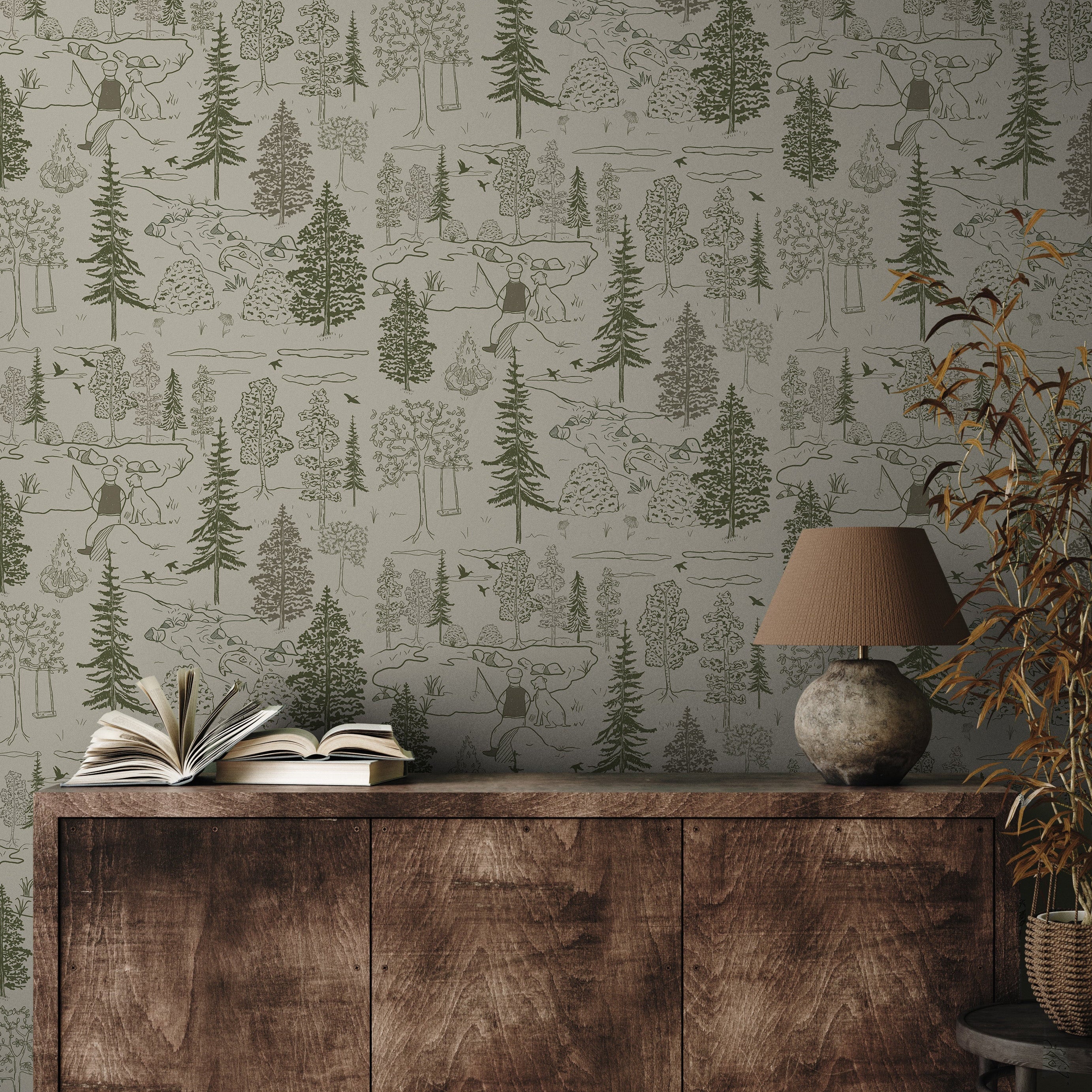 Milton Wallpaper by Painted Hawk Design - Image 3
